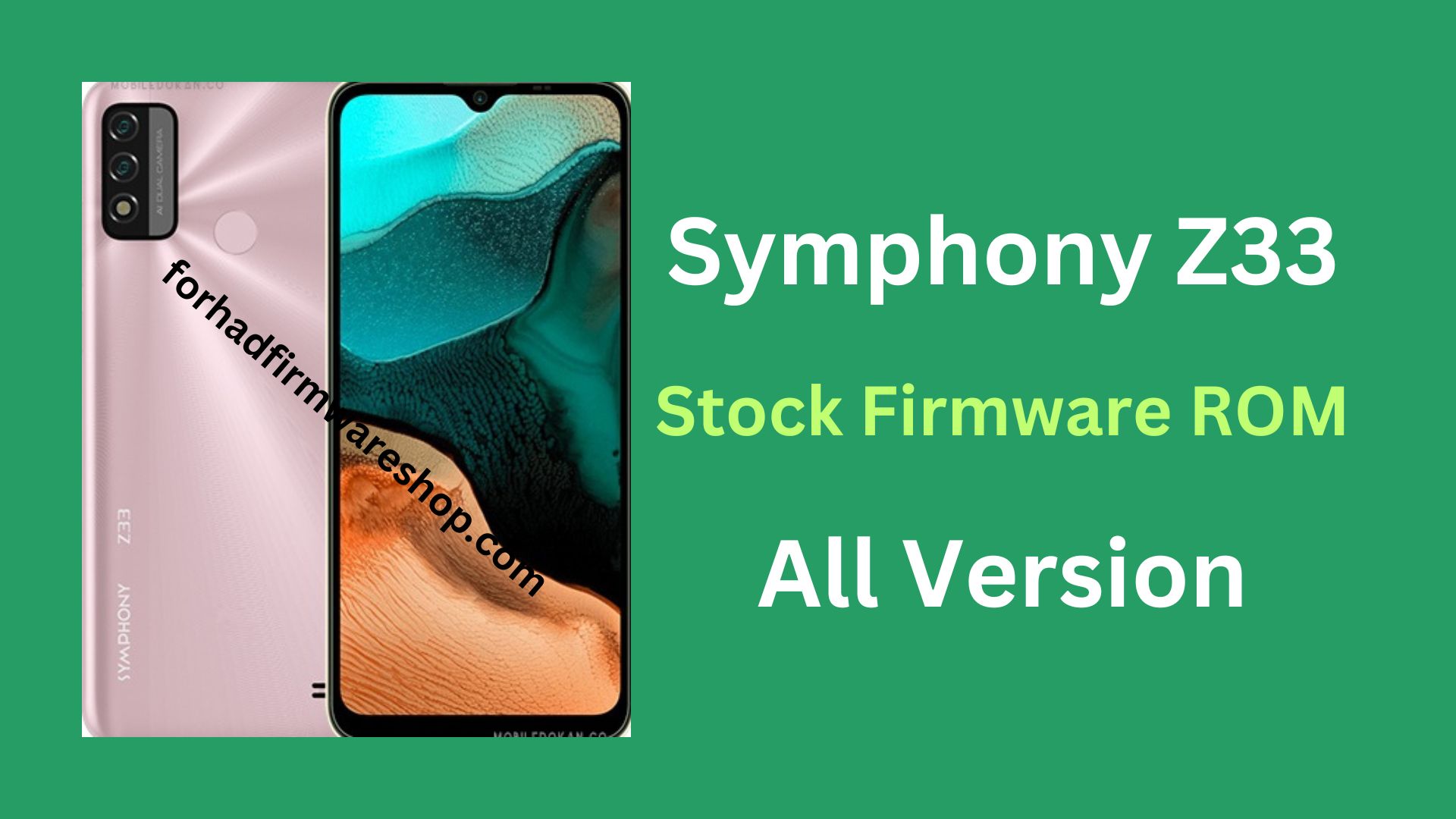 Symphony Z33 Flash File (Stock Firmware ROM)