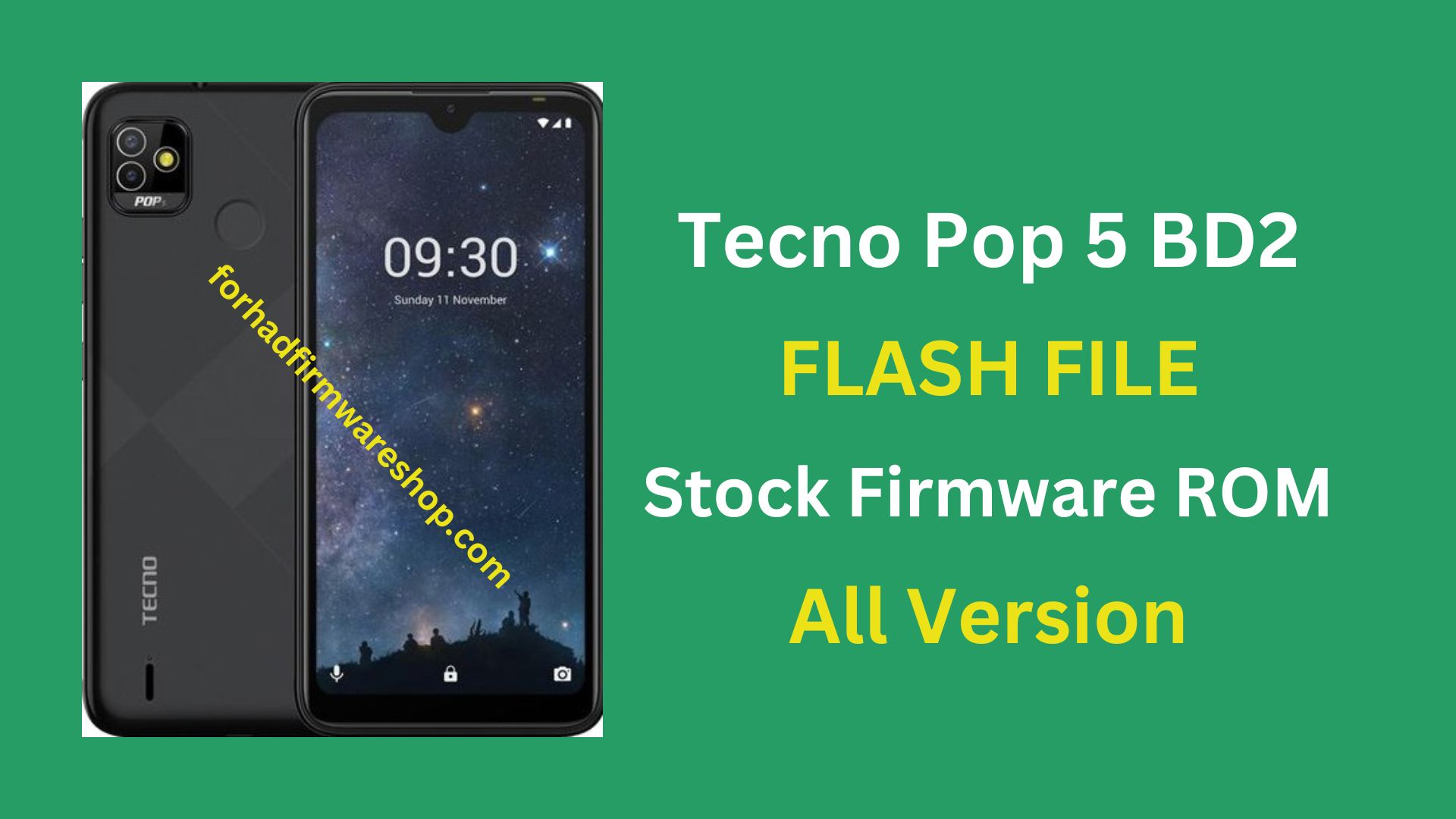 Tecno Pop 5 BD2 Stock Firmware ROM (Flash File)