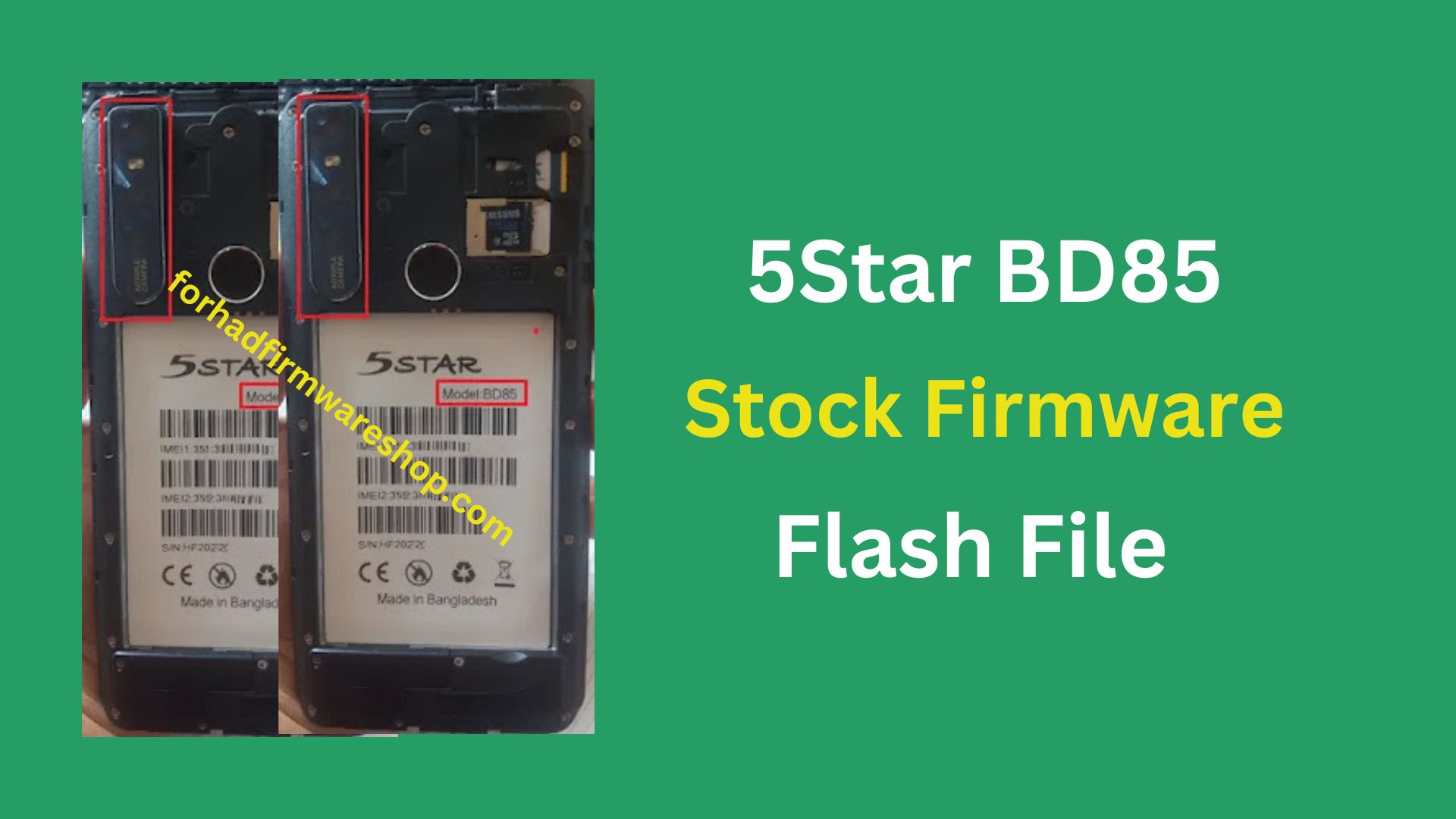 5Star BD85 Stock Firmware ROM (Flash File)