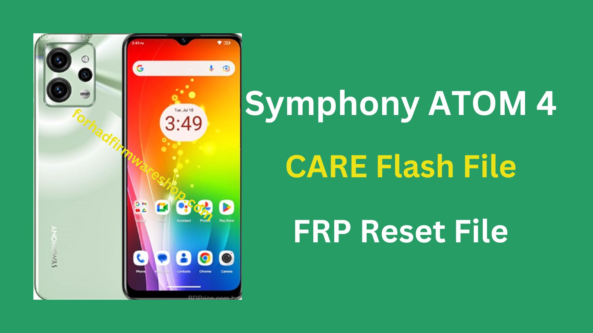 Symphony ATOM 4 FRP Stock Firmware ROM (Flash File)