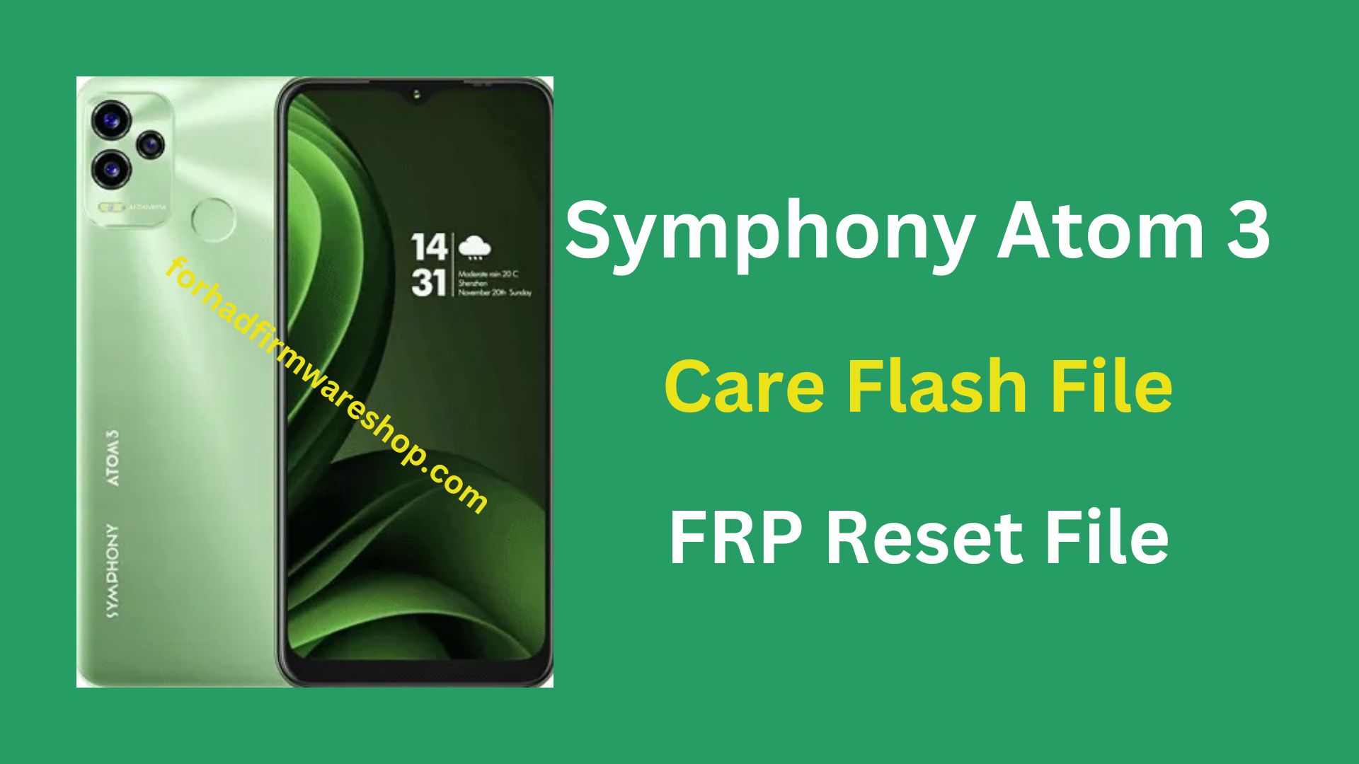 Symphony Atom 3 Stock Firmware ROM (Flash File)