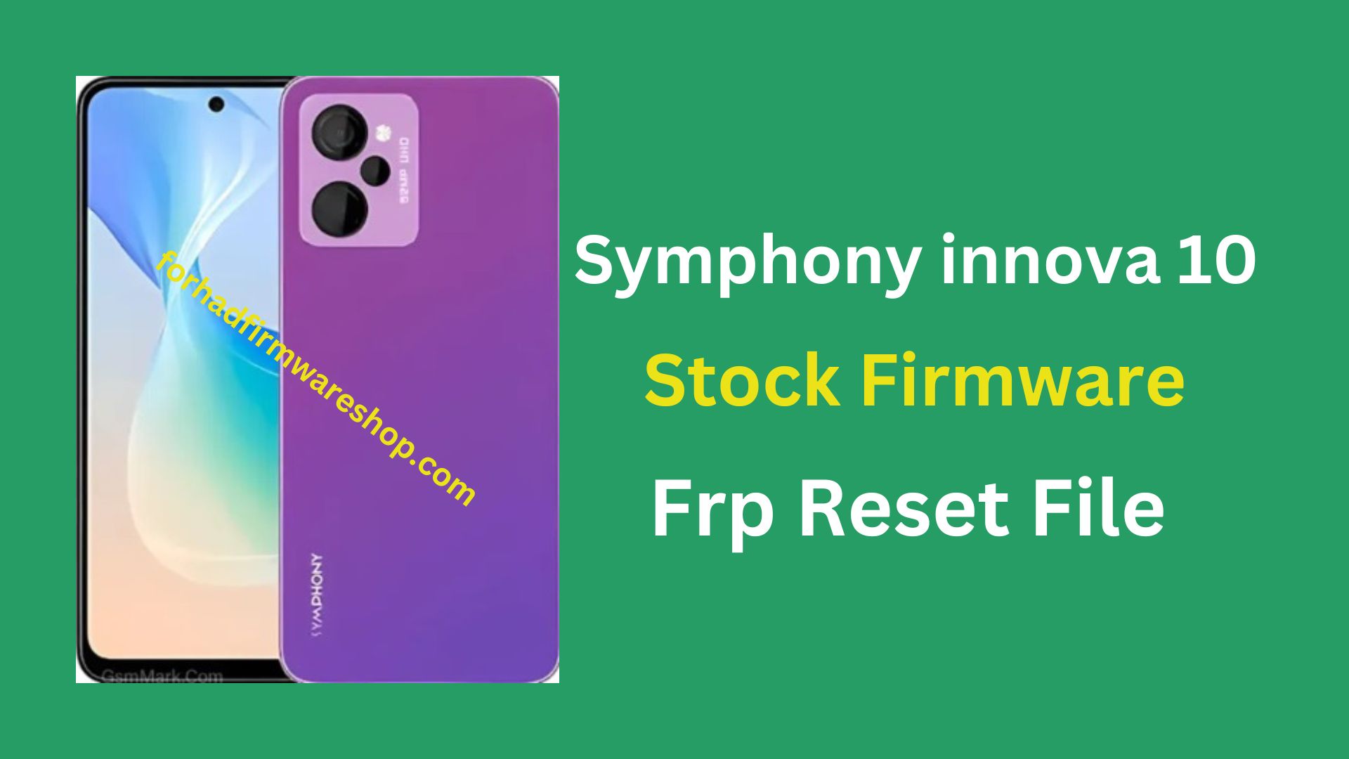 Symphony Innova 10 Stock Firmware ROM (Flash File)