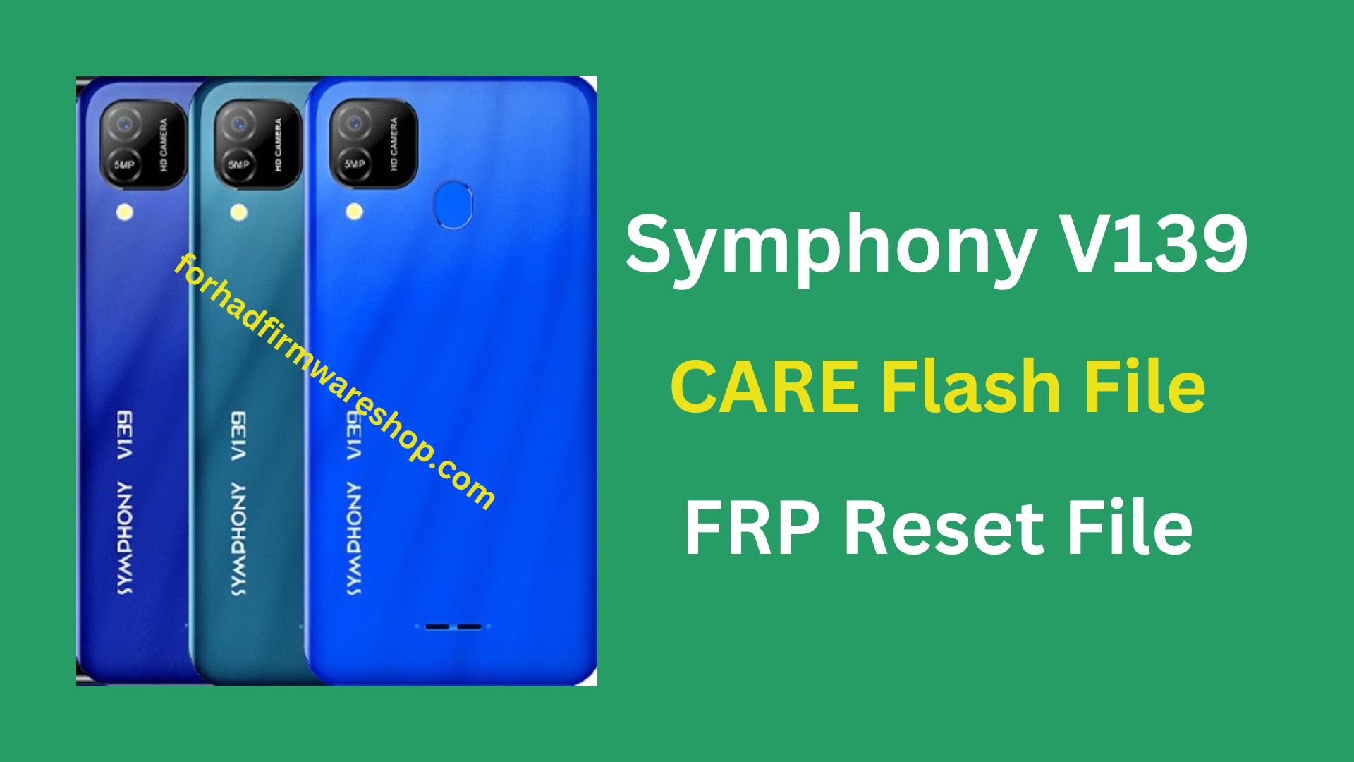 Symphony V139 Stock Firmware ROM (Flash File)