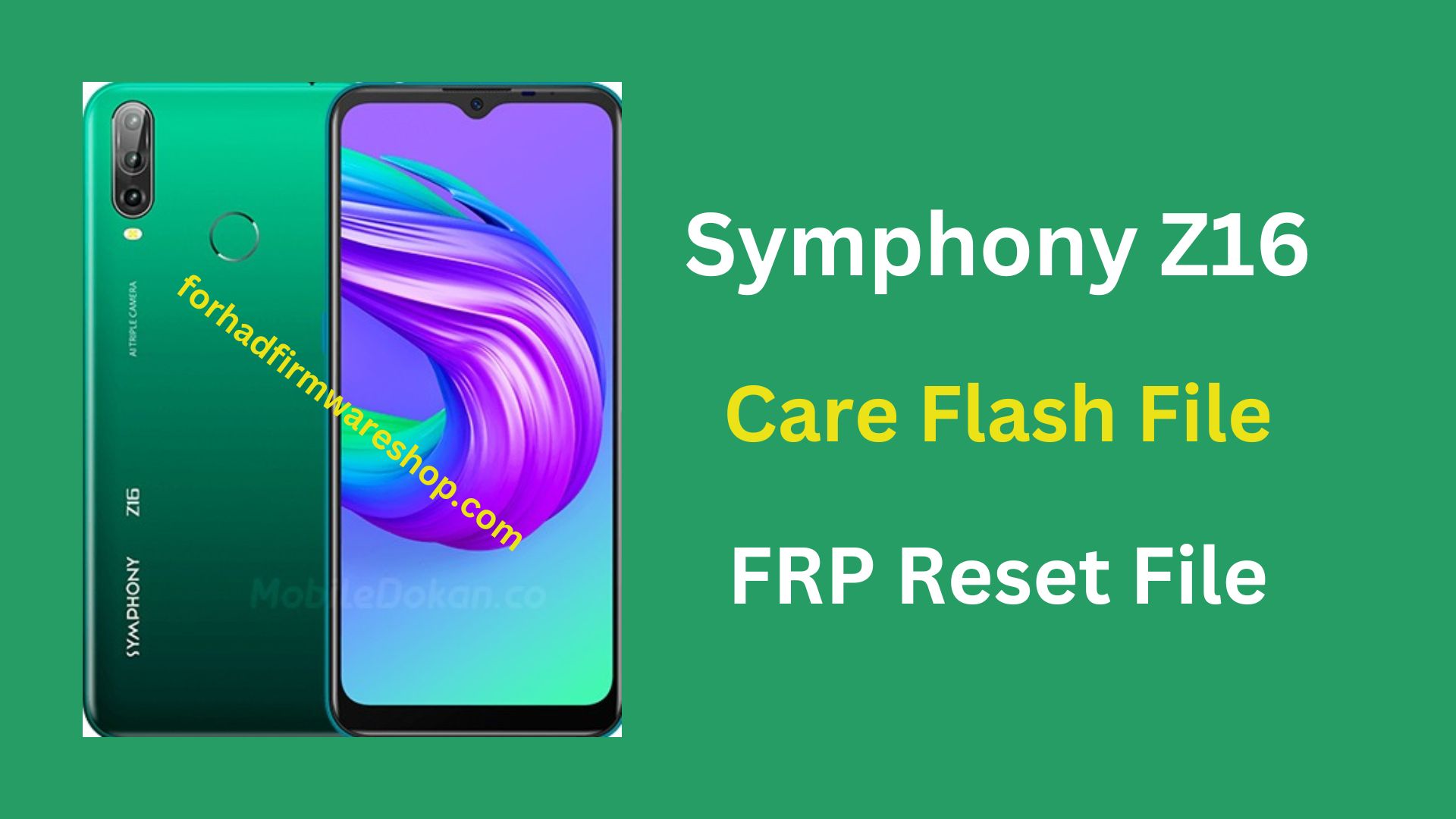 Symphony Z16 Stock Firmware ROM (Flash File)