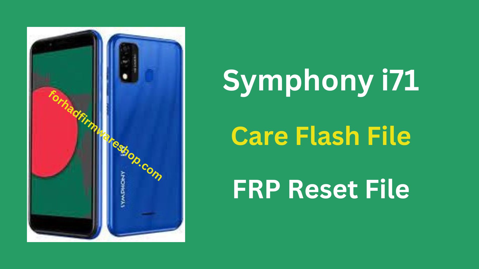 Symphony i71 Frp Stock Firmware ROM (Flash File)