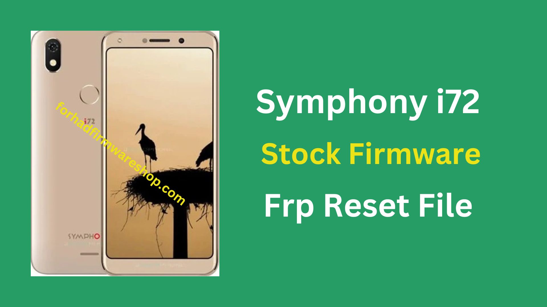 Symphony i72 Stock Firmware ROM (Flash File)