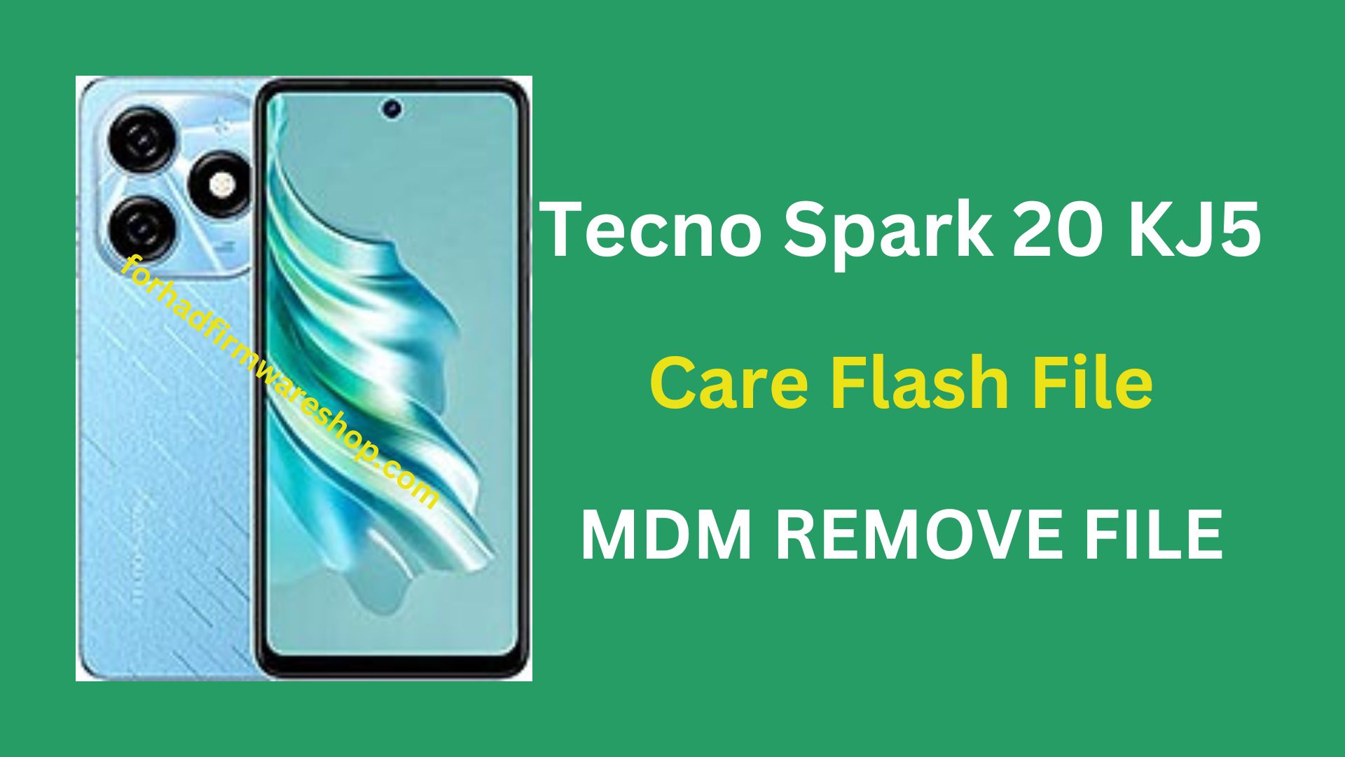 Tecno Spark 20 KJ5 Stock Firmware ROM (Flash File)