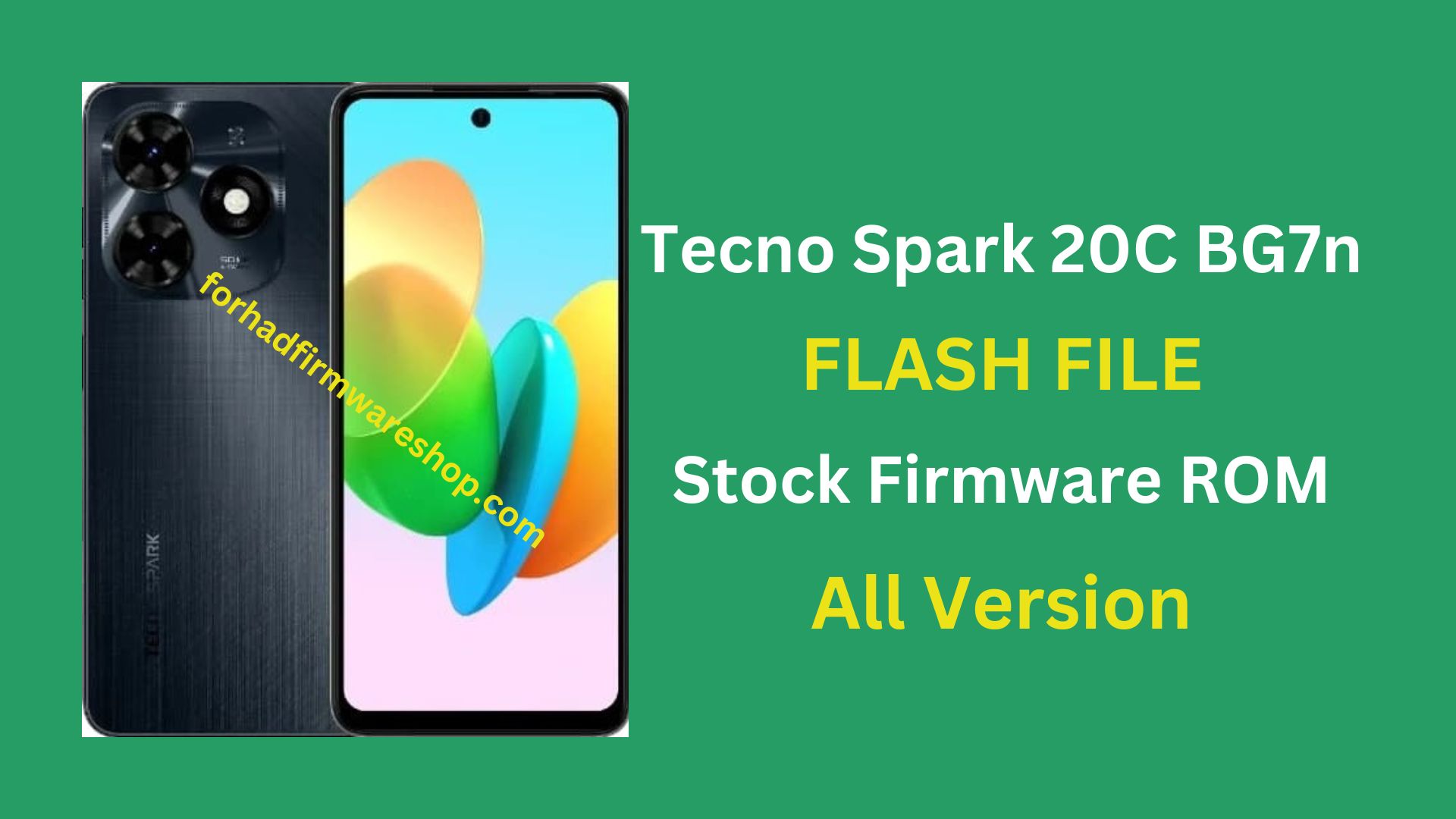 Tecno Spark 20C BG7n Stock Firmware ROM (Flash File)