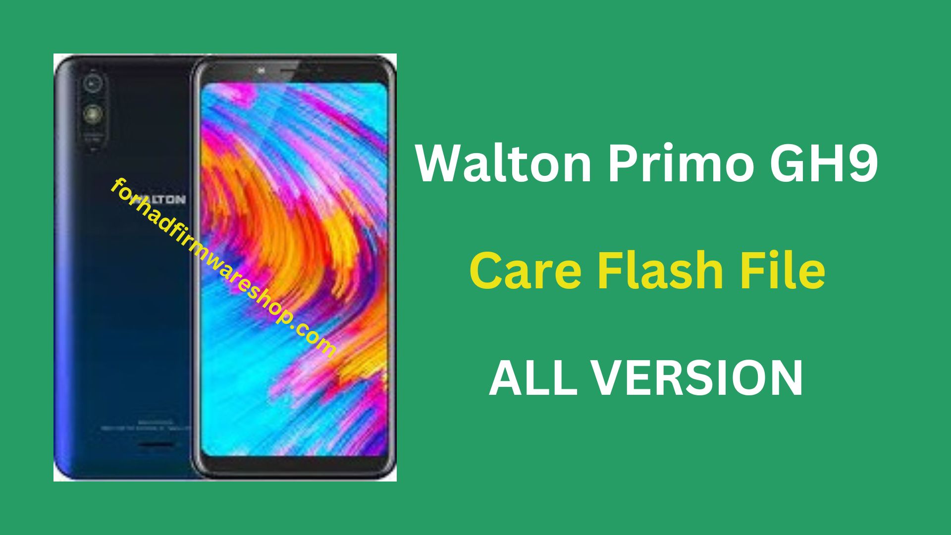 Walton Primo GH9 Stock Firmware ROM (Flash File)