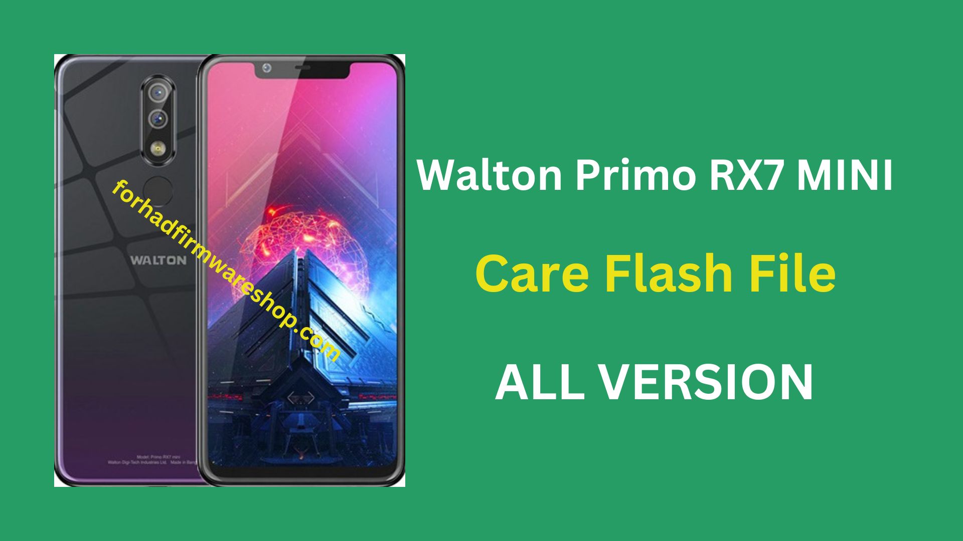 Walton Primo RX7 Mini Stock Firmware ROM (Flash File)