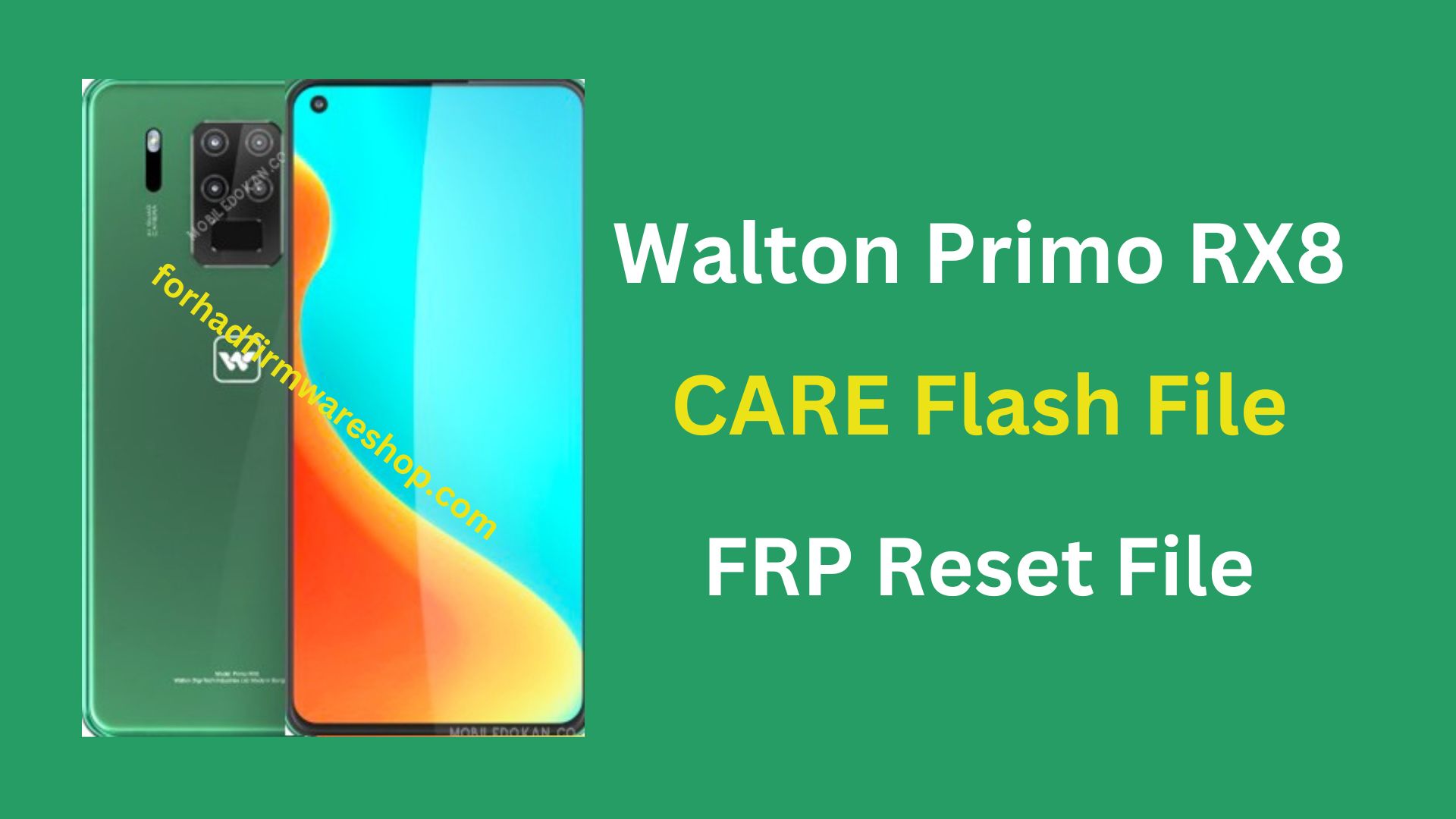 Walton Primo RX8 Stock Firmware ROM (Flash File)