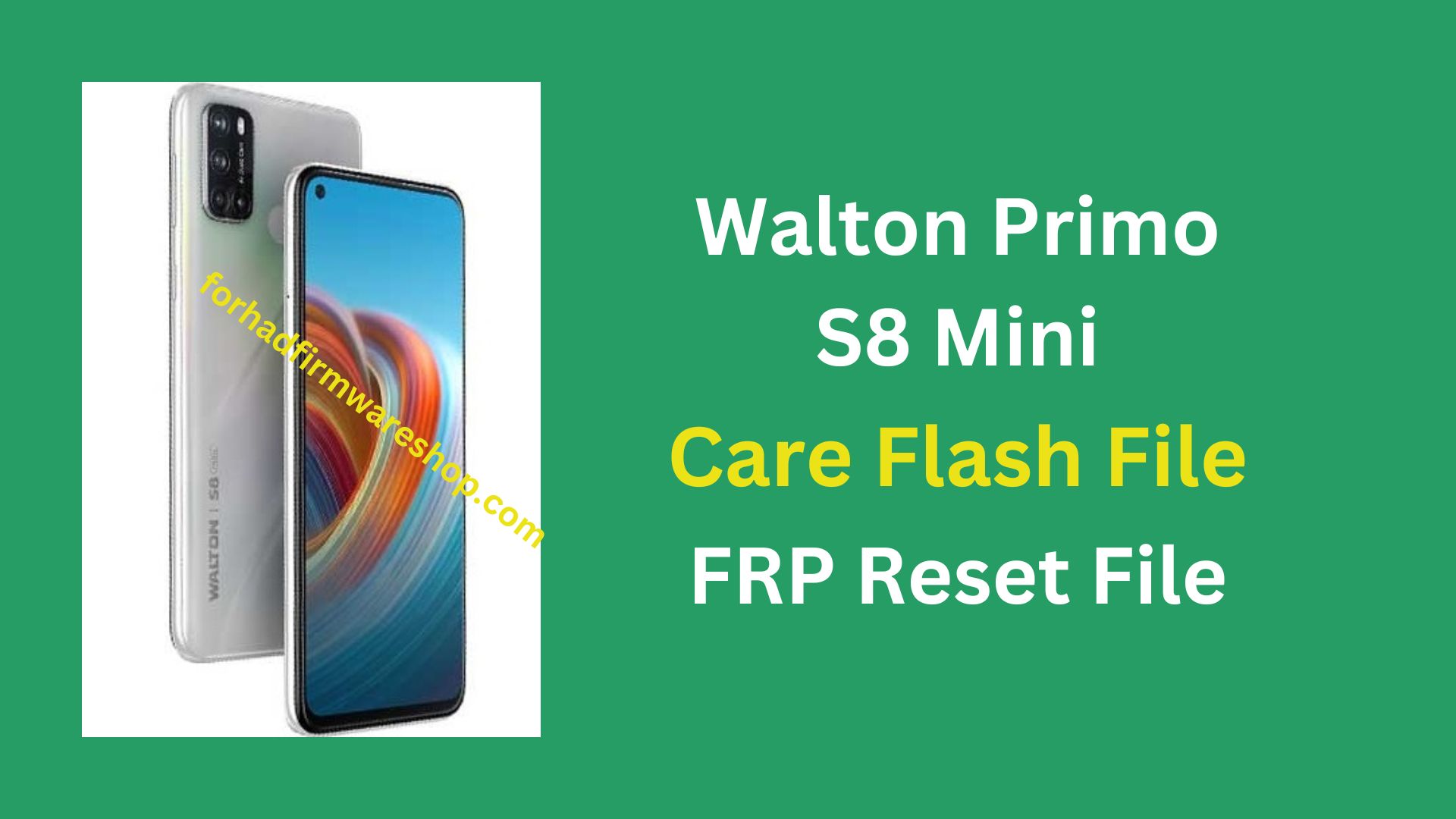 Walton Primo S8 Mini Stock Firmware ROM (Flash File)