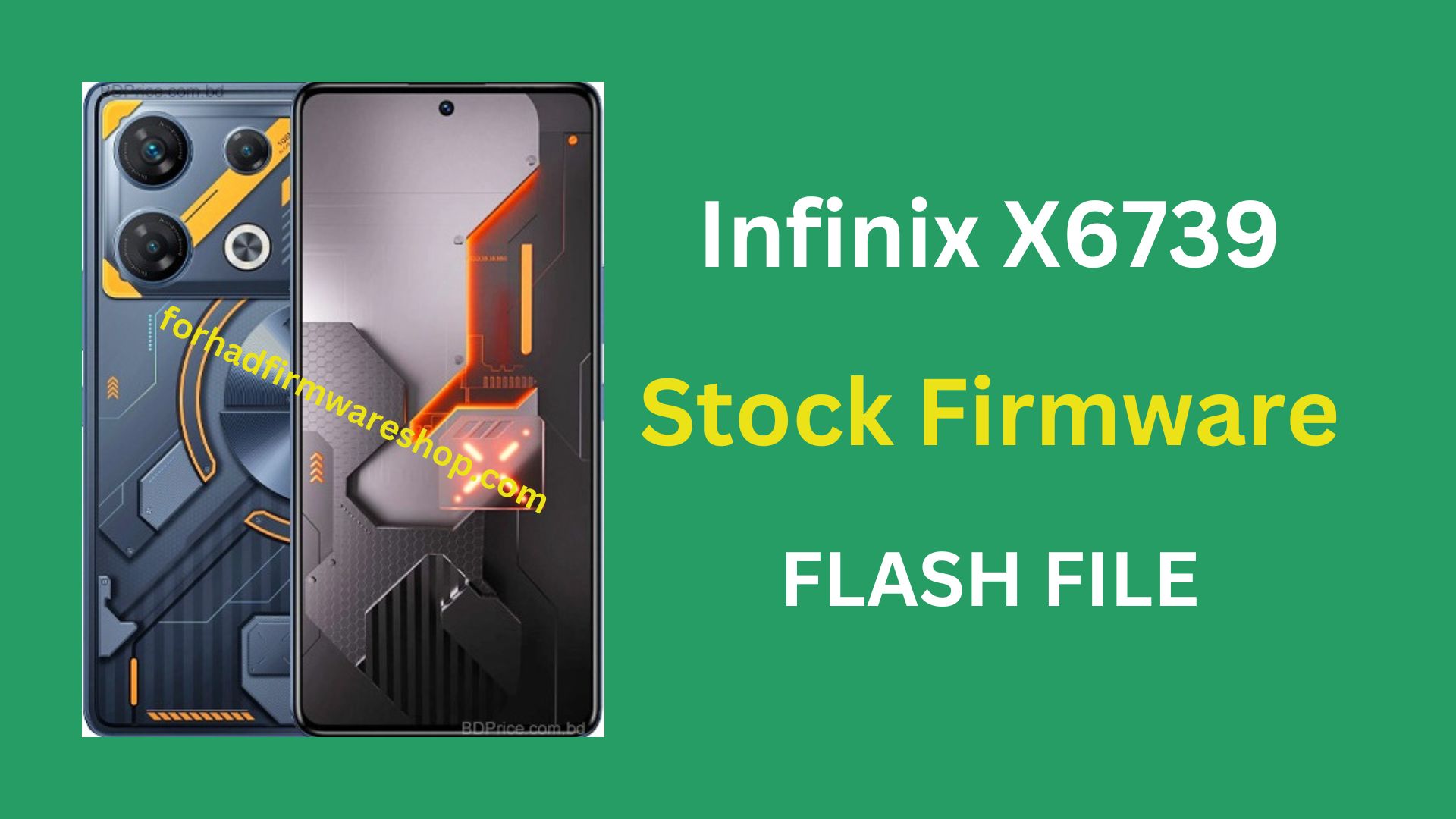 Infinix X6739 Stock Firmware ROM (Flash File)