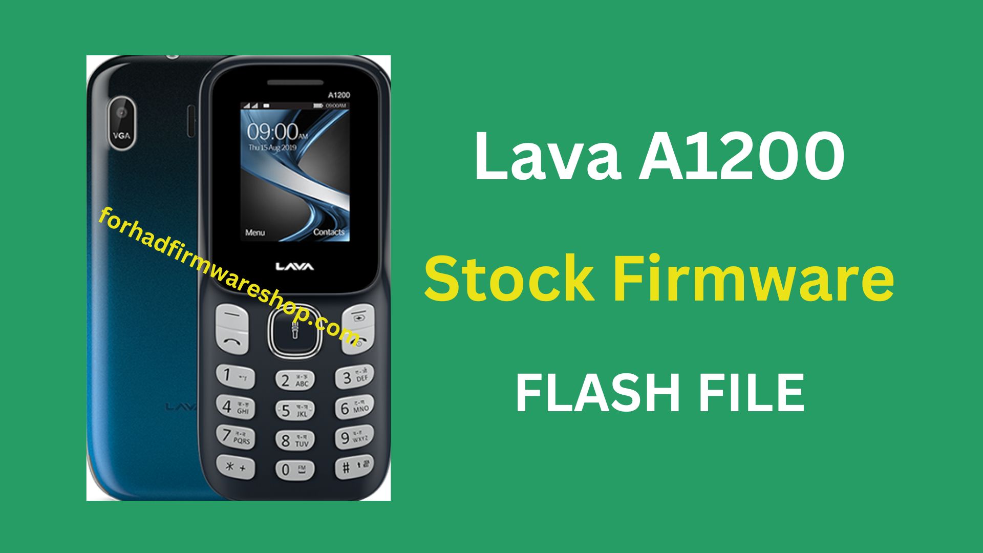 Lava A1200 Stock Firmware ROM (Flash File)