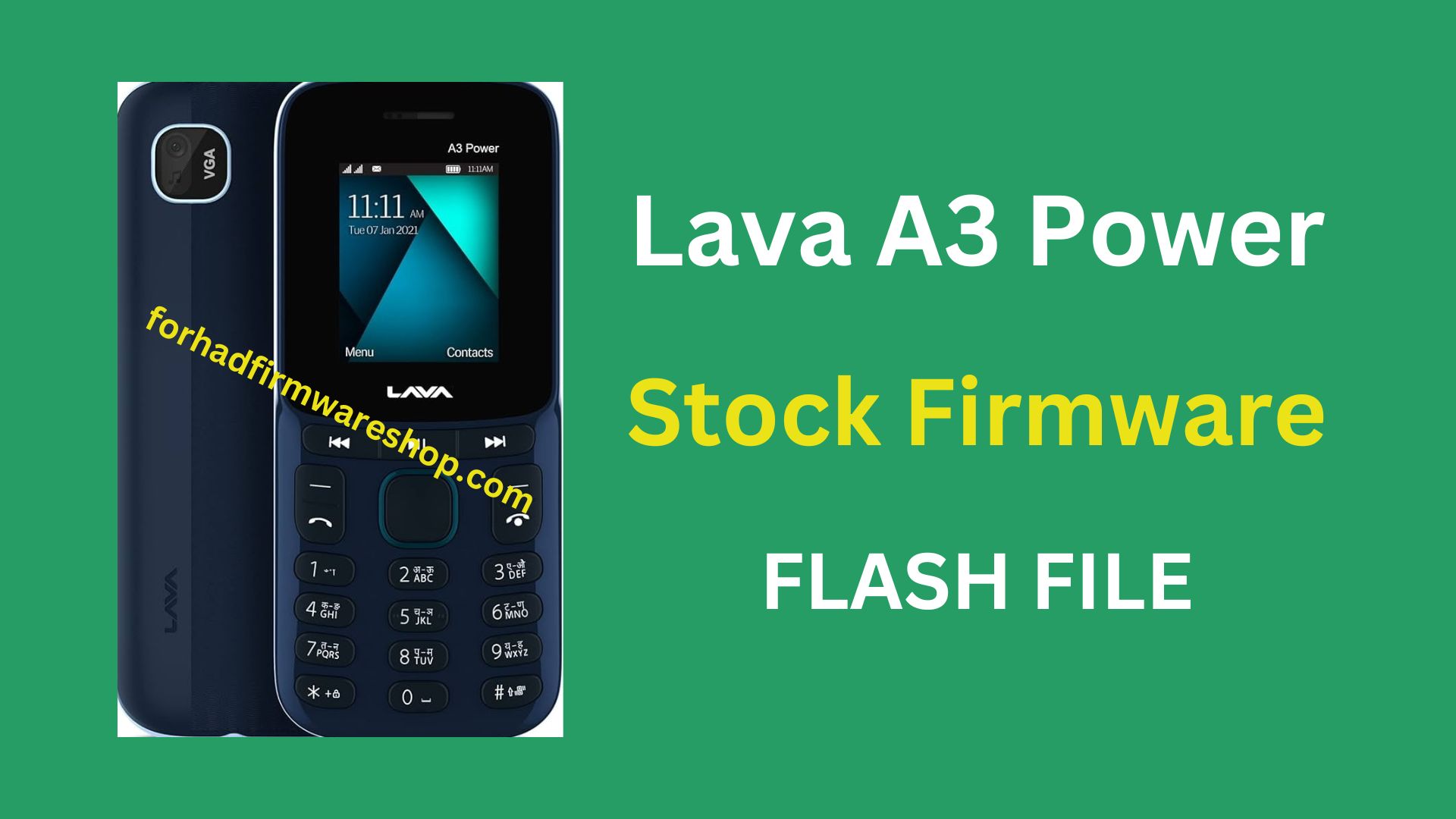 Lava A3 Power Stock Firmware ROM (Flash File)