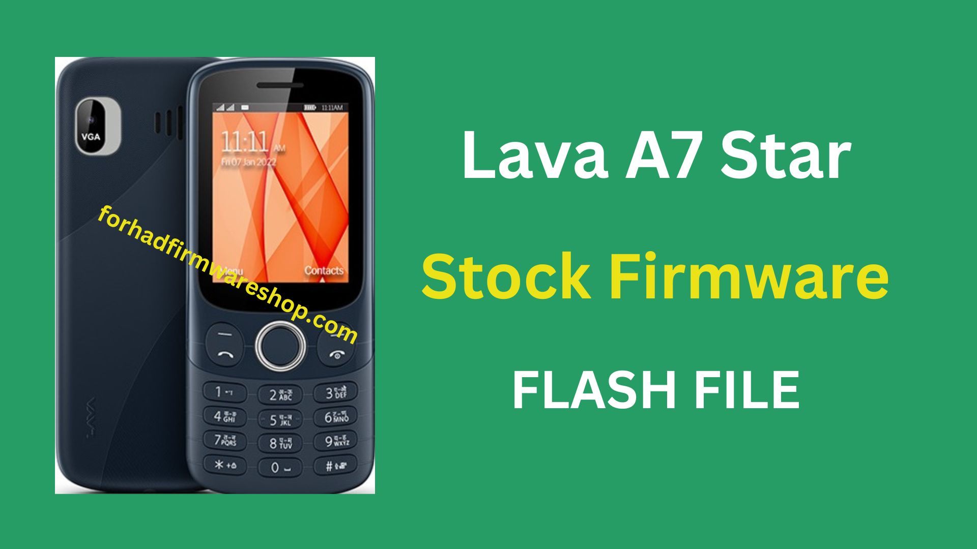 Lava A7 Star Stock Firmware ROM (Flash File)