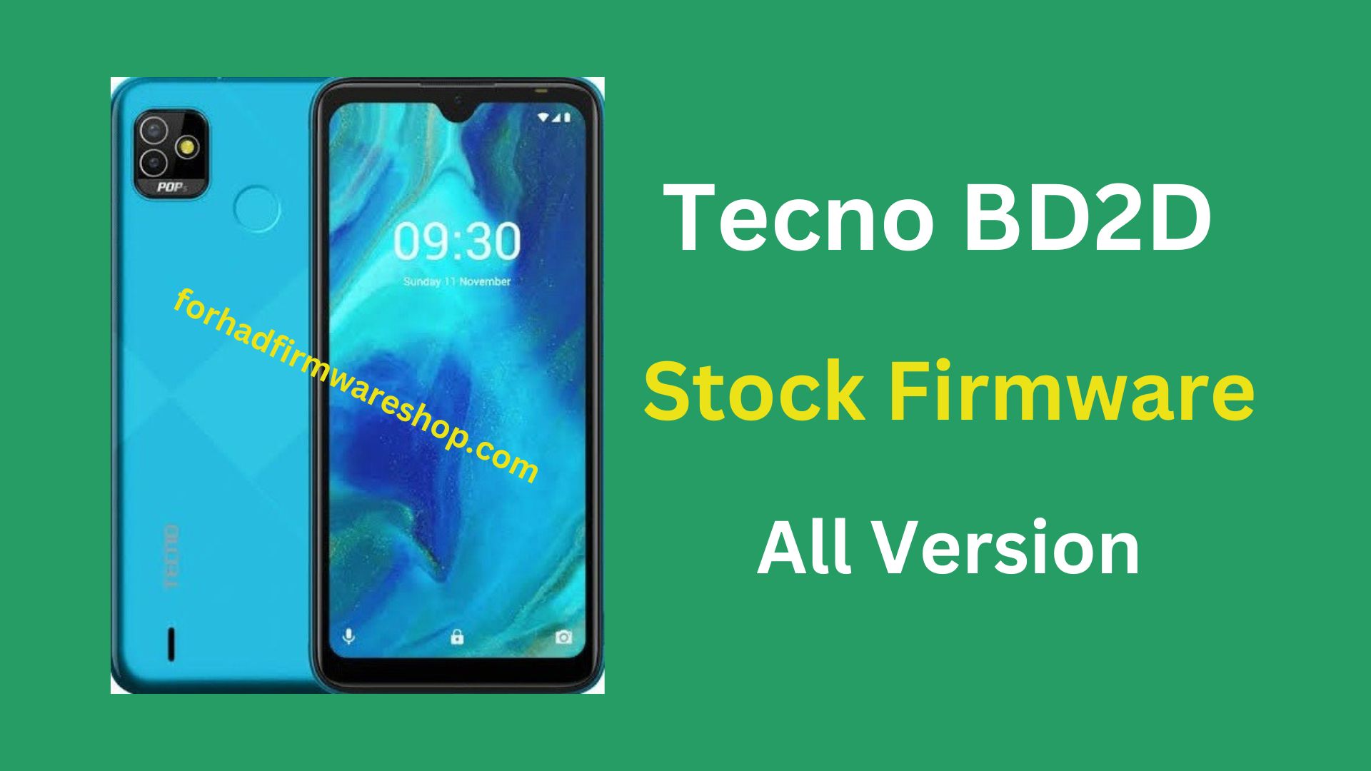 Tecno BD2D Stock Firmware ROM (Flash File)