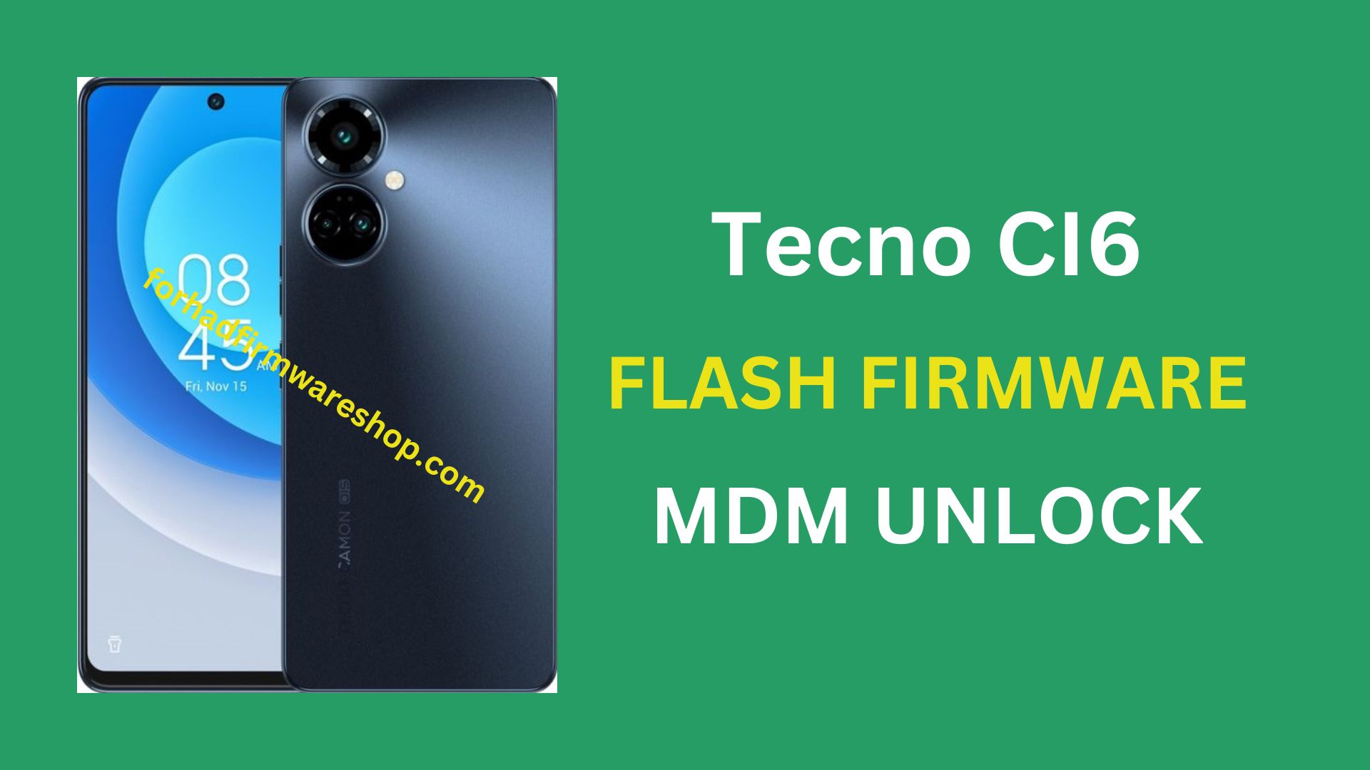 Tecno CI6 Stock Firmware ROM (Flash File)