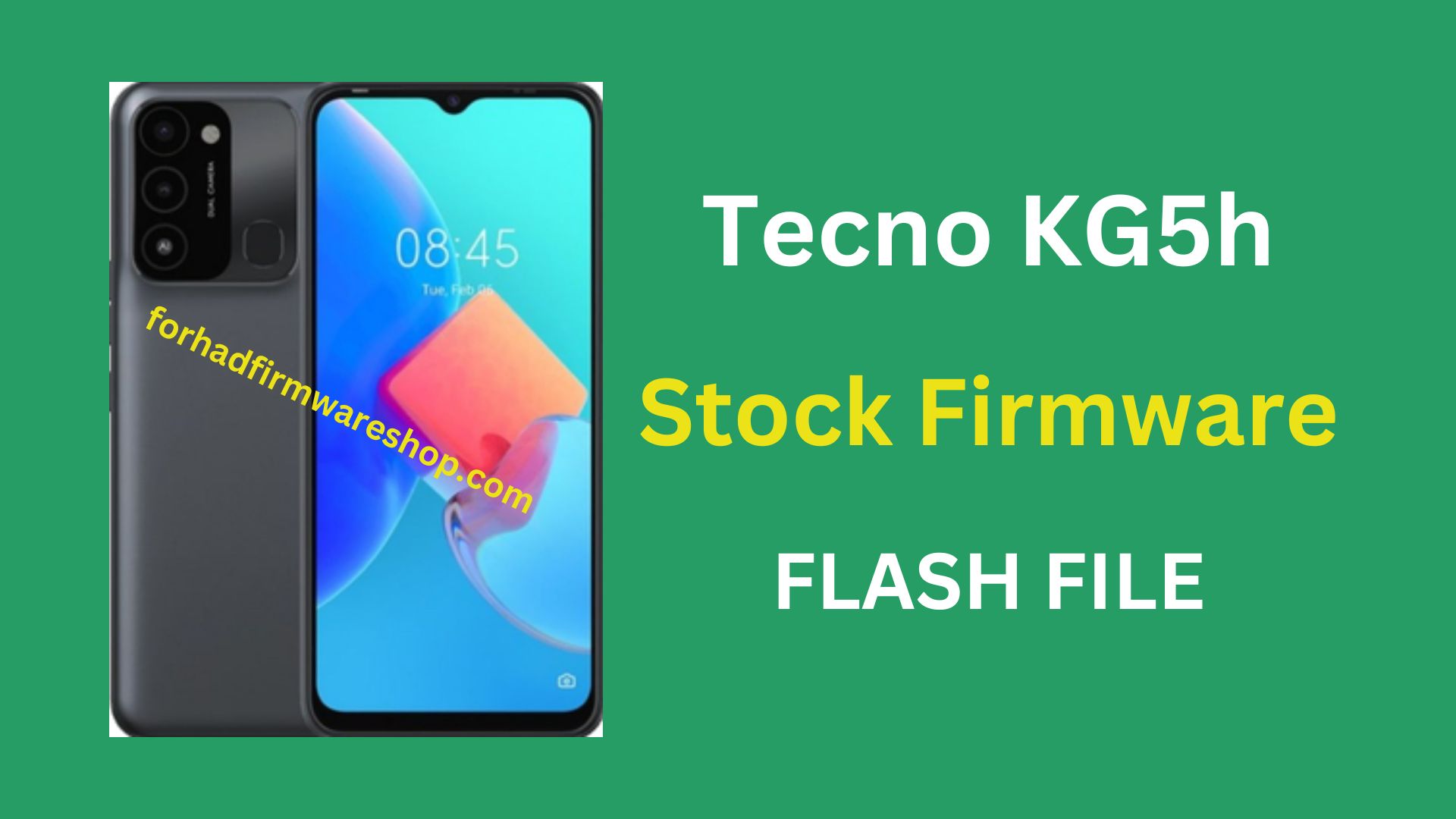 Tecno KG5h Stock Firmware ROM (Flash File)