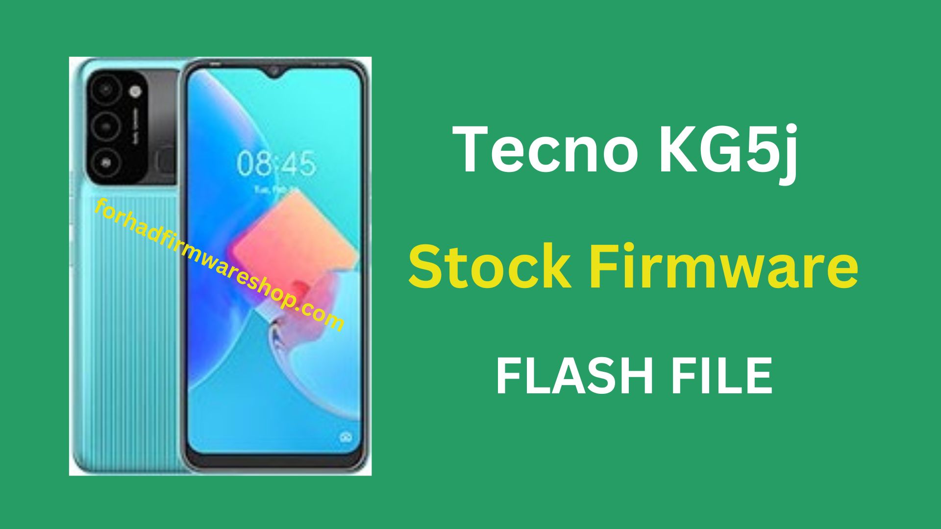 Tecno KG5j Stock Firmware ROM (Flash File)