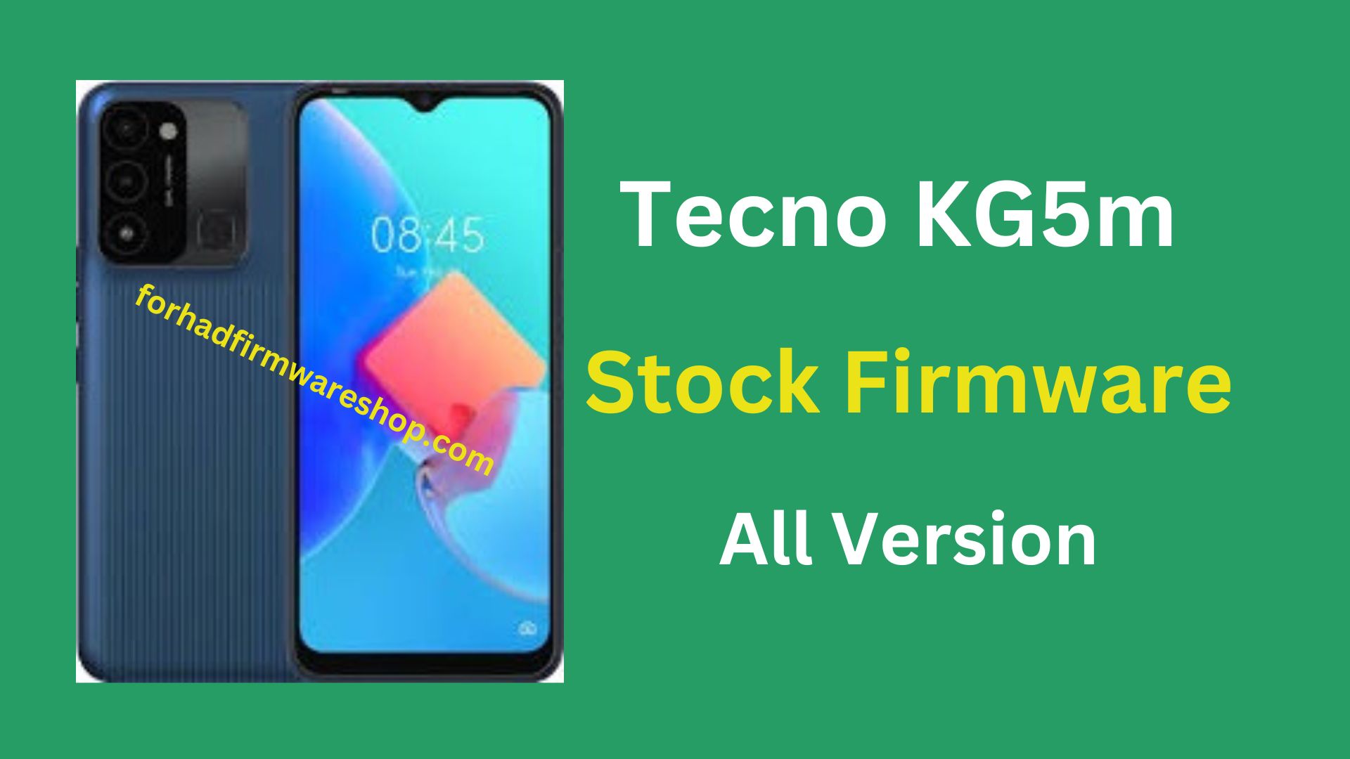 Tecno KG5m Stock Firmware ROM (Flash File)