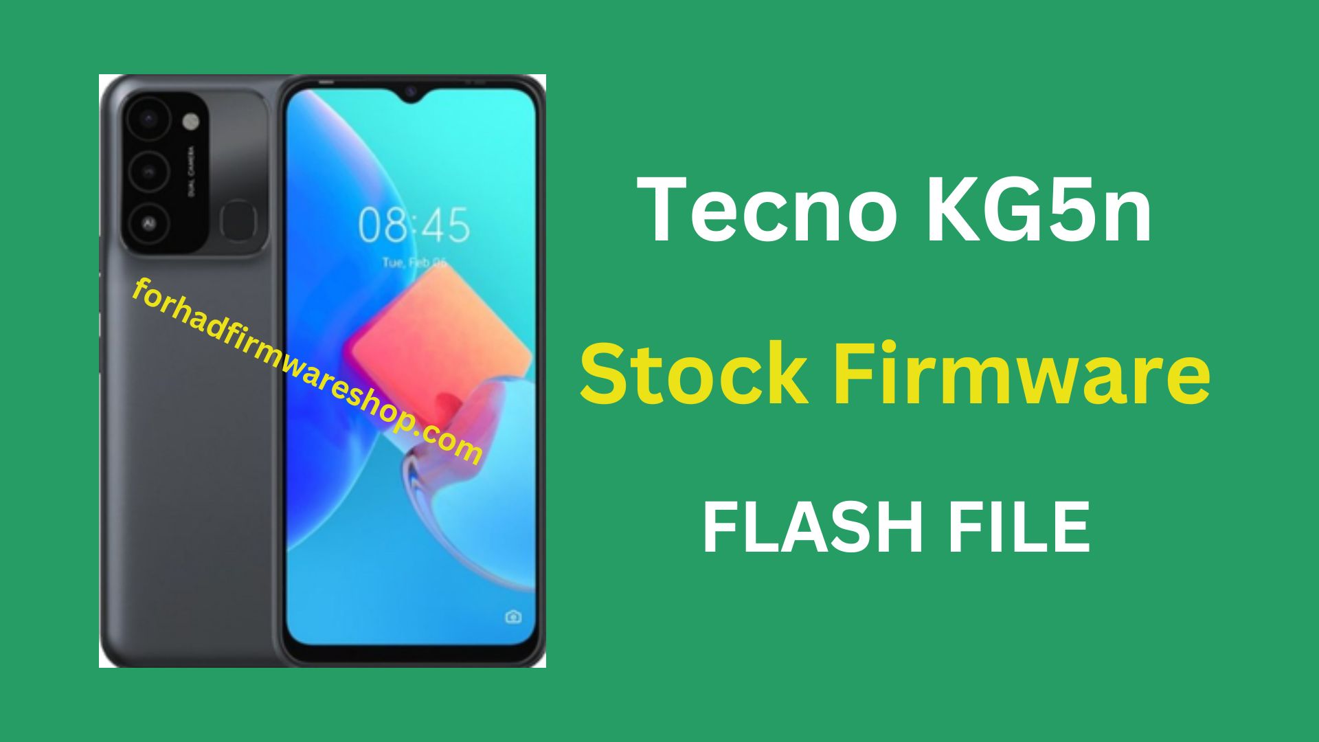 Tecno KG5n Stock Firmware ROM (Flash File)