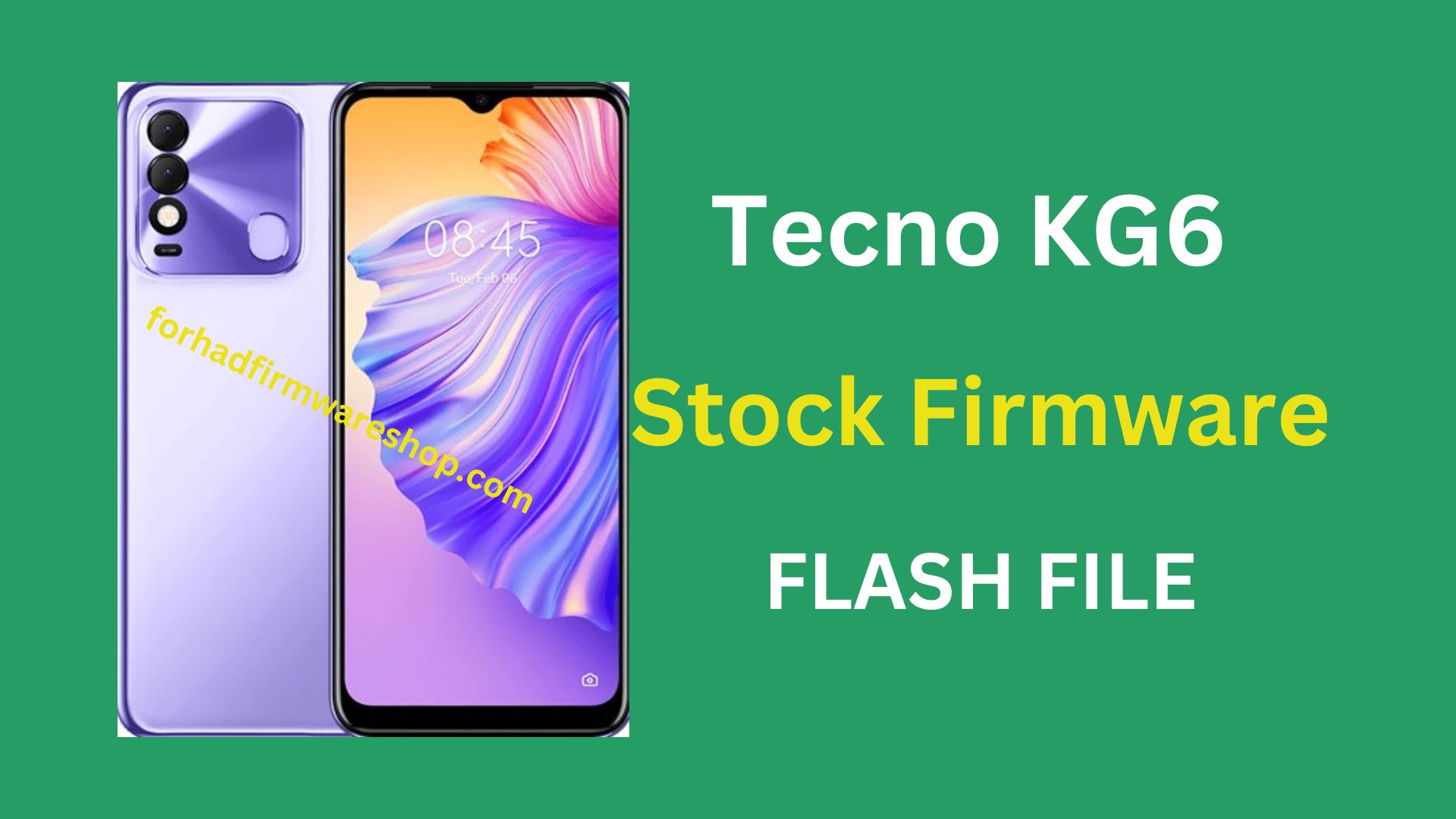 Tecno KG6 Stock Firmware ROM (Flash File)