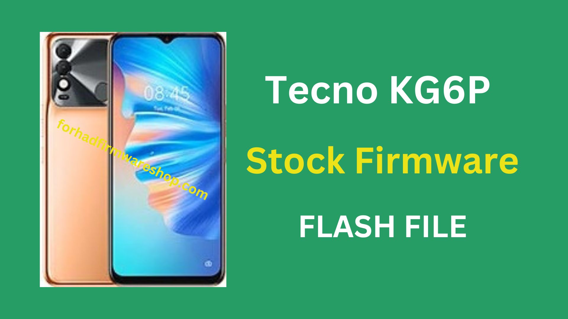 Tecno KG6P Stock Firmware ROM (Flash File)