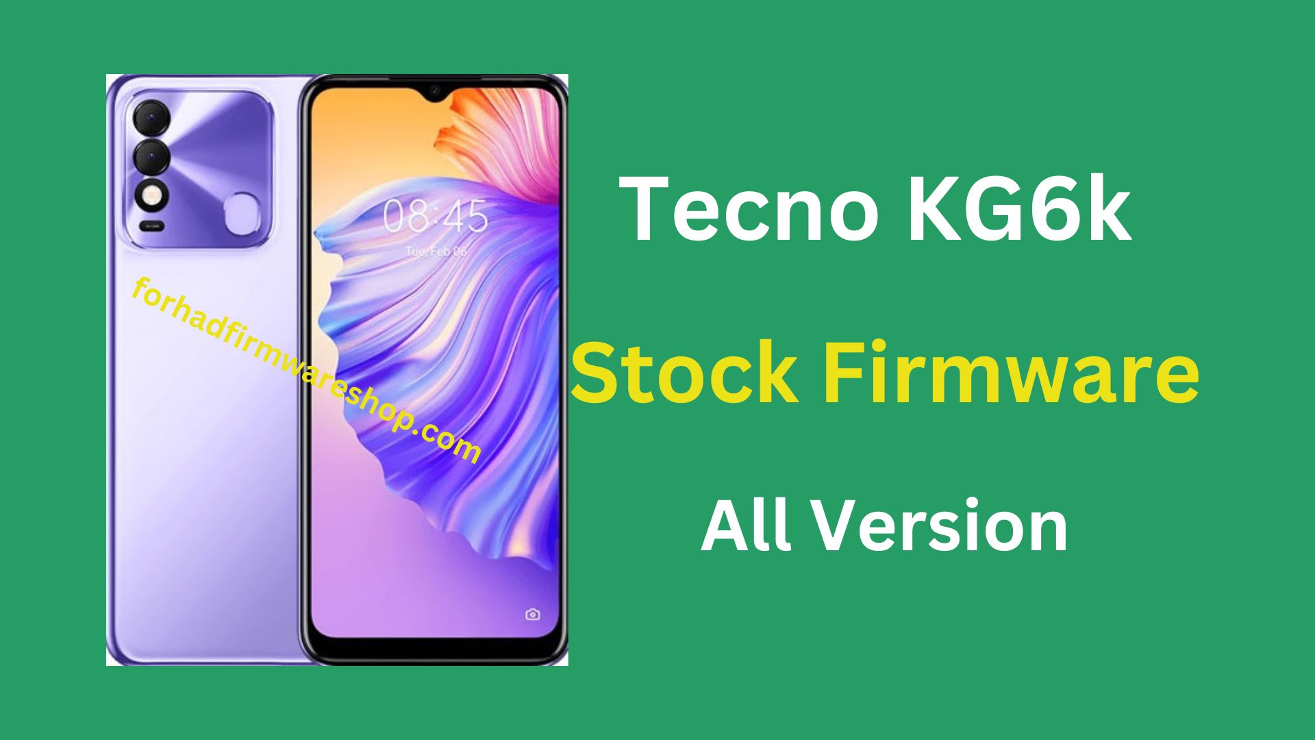 Tecno KG6k Stock Firmware ROM (Flash File)