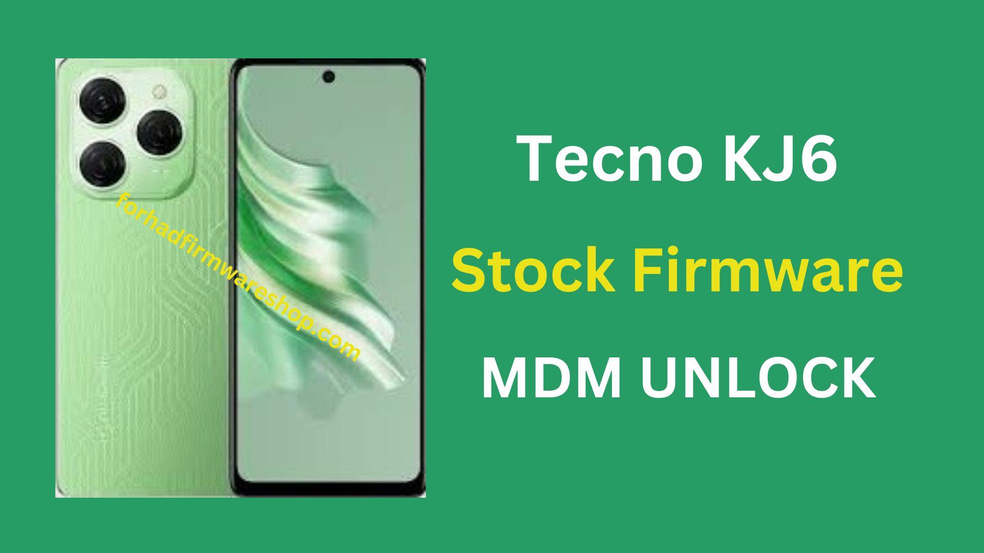 Tecno KJ6 Stock Firmware ROM (Flash File)