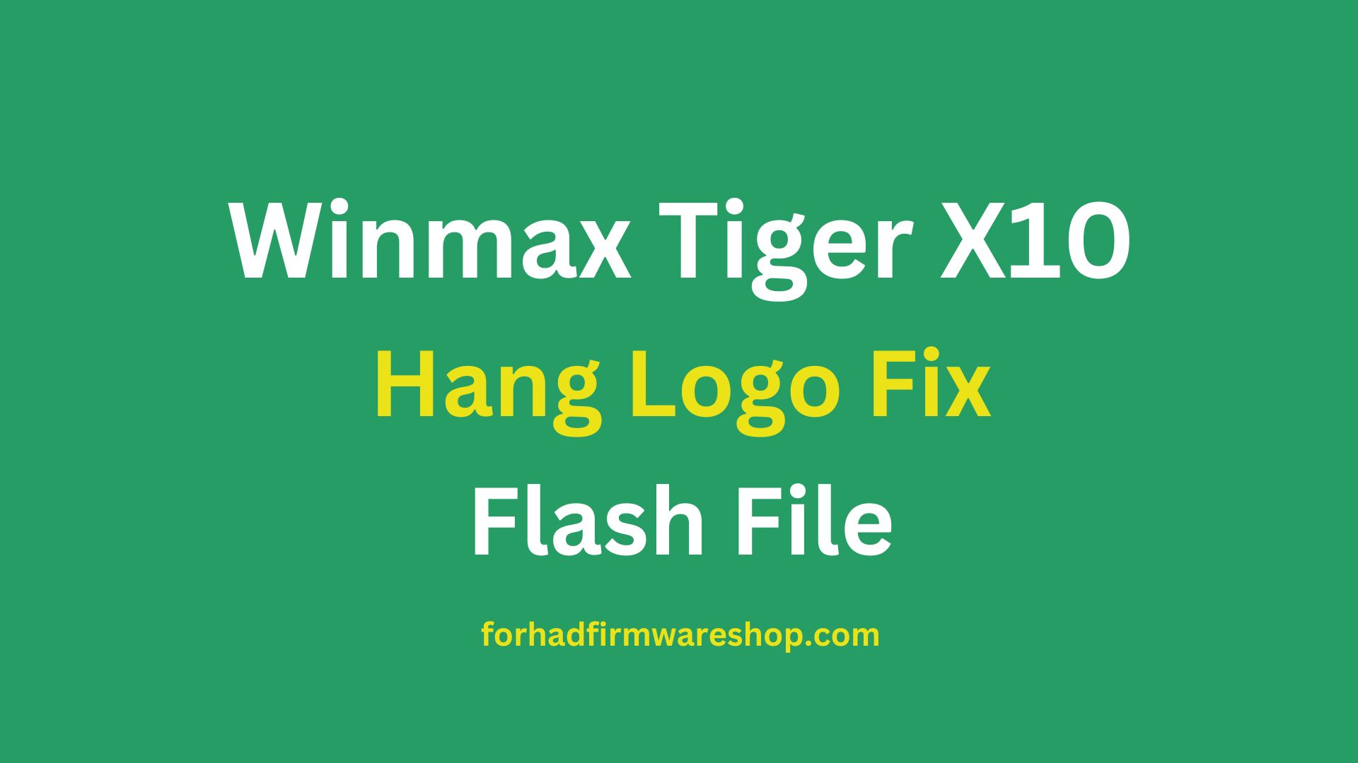 Winmax XC15 Stock Firmware ROM (Flash File)