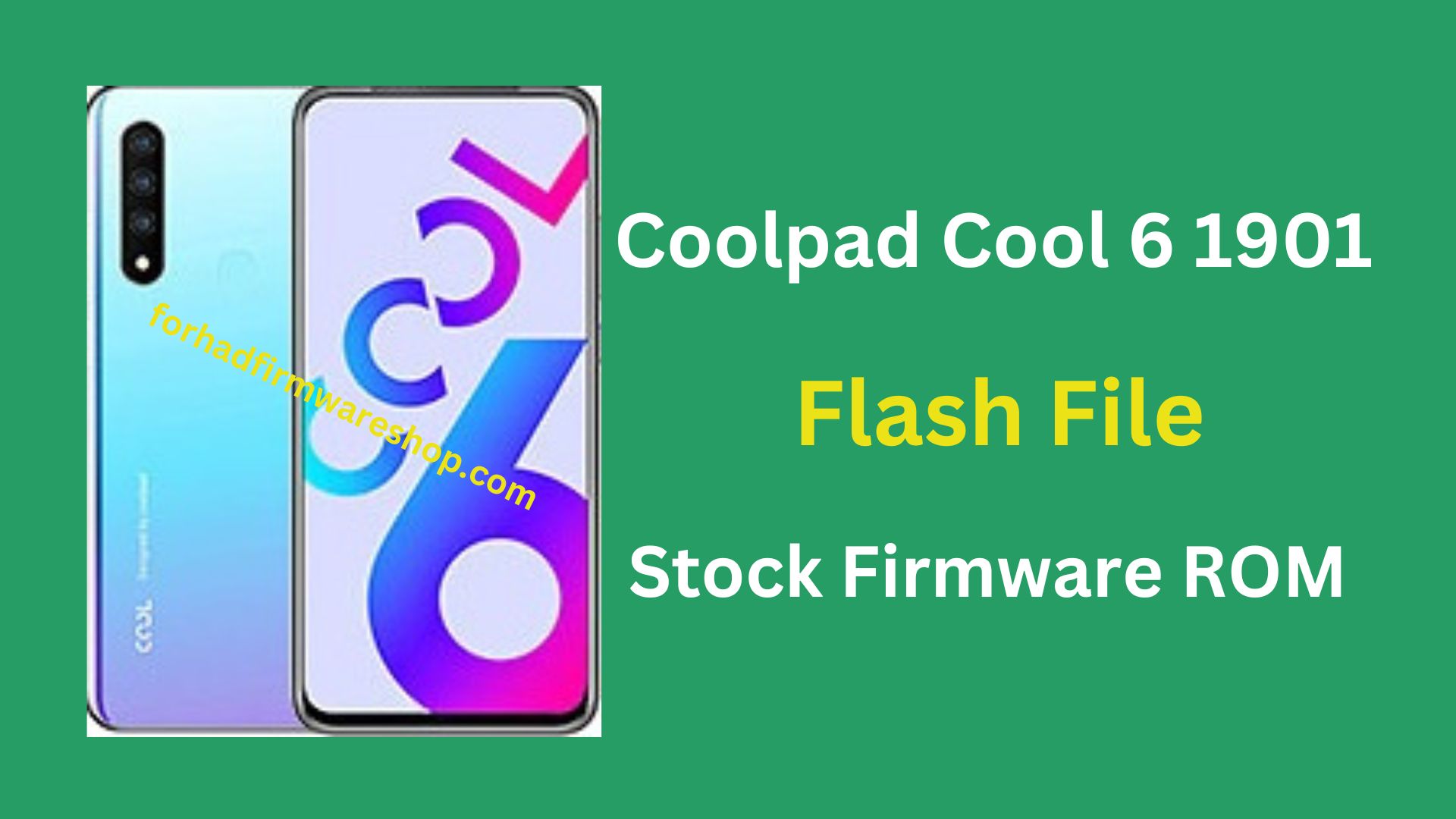 Coolpad Cool6 1901 Stock Firmware ROM (Flash File)