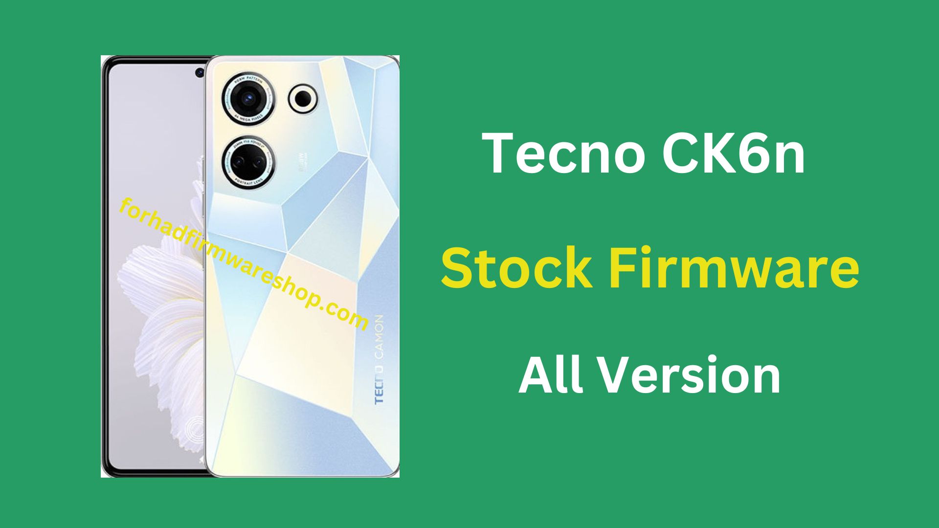 Tecno CK6n Stock Firmware ROM (Flash File)