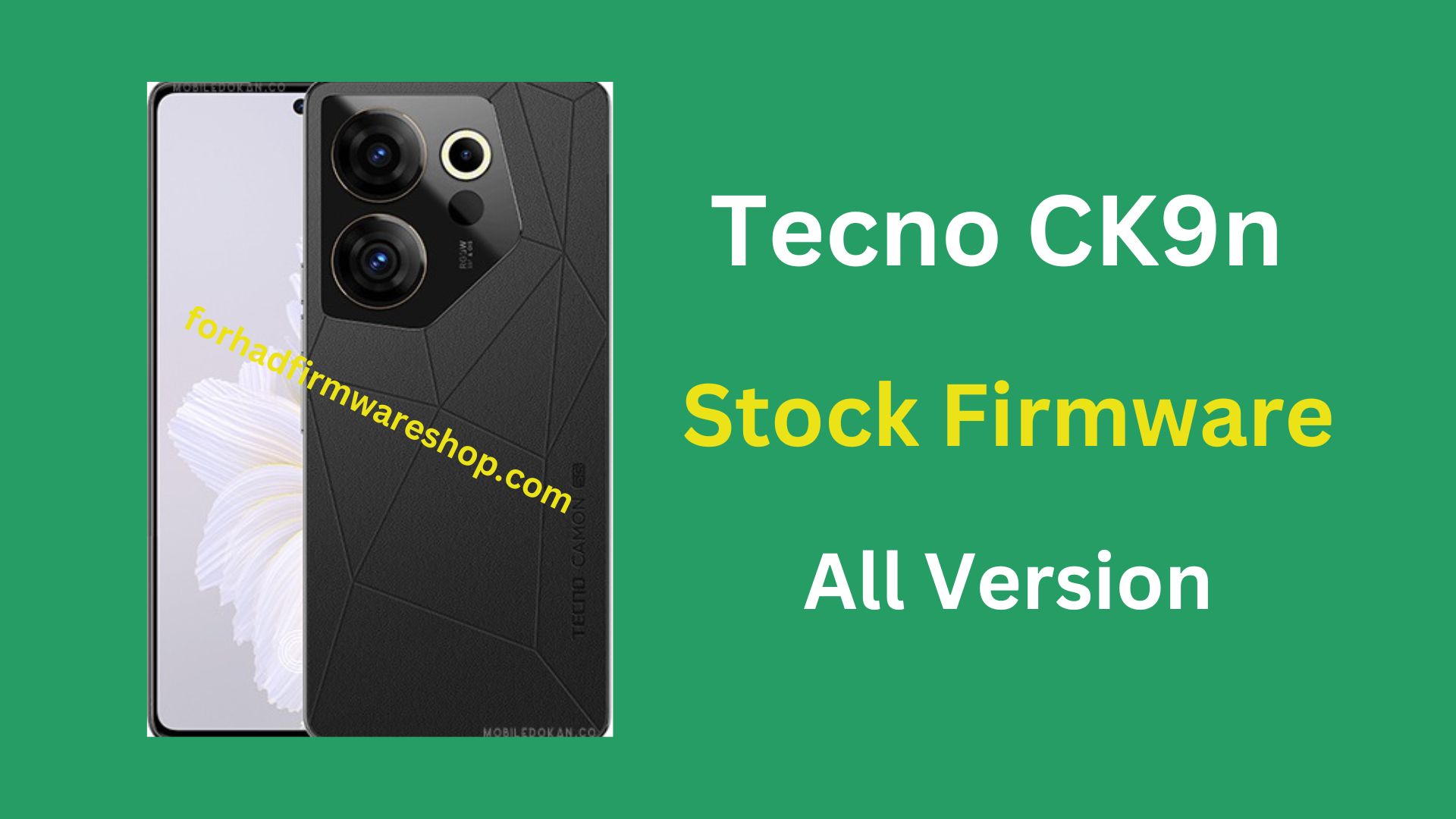 Tecno CK9n Stock Firmware ROM (Flash File)