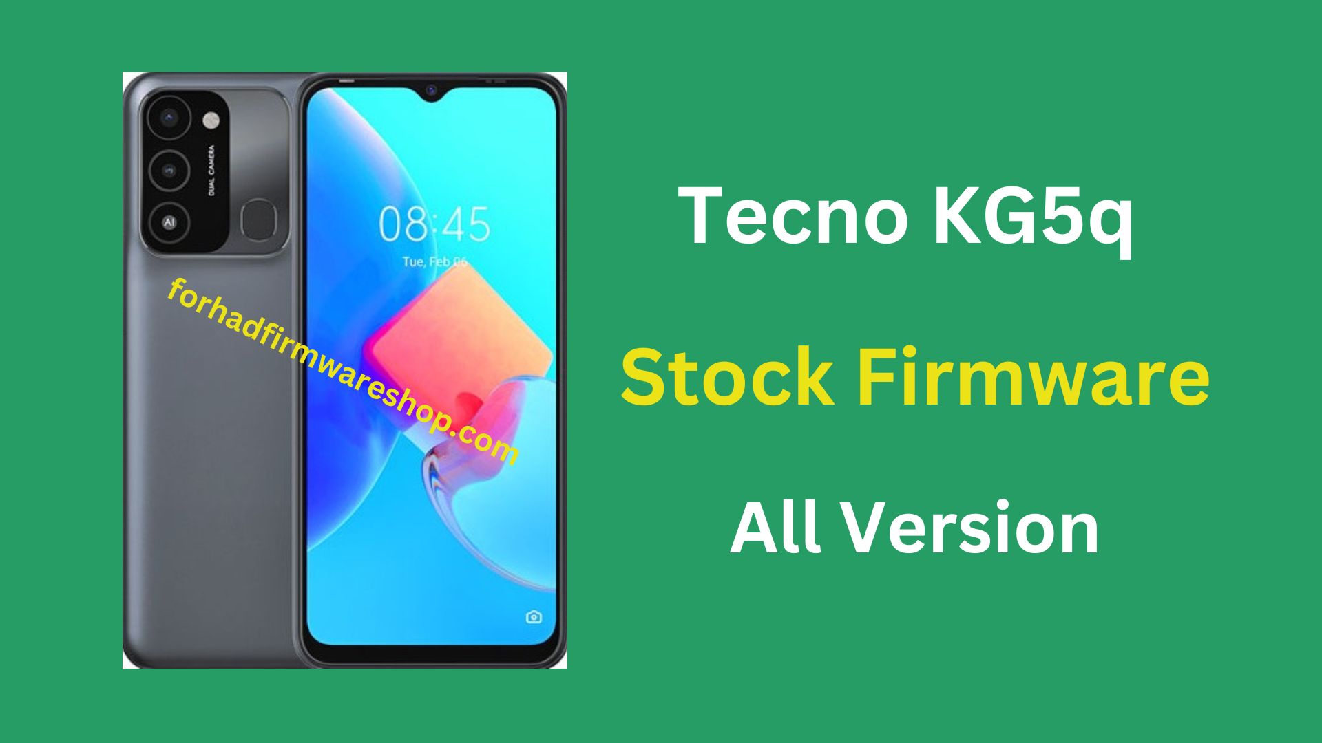 Tecno KG5q Stock Firmware ROM (Flash File)