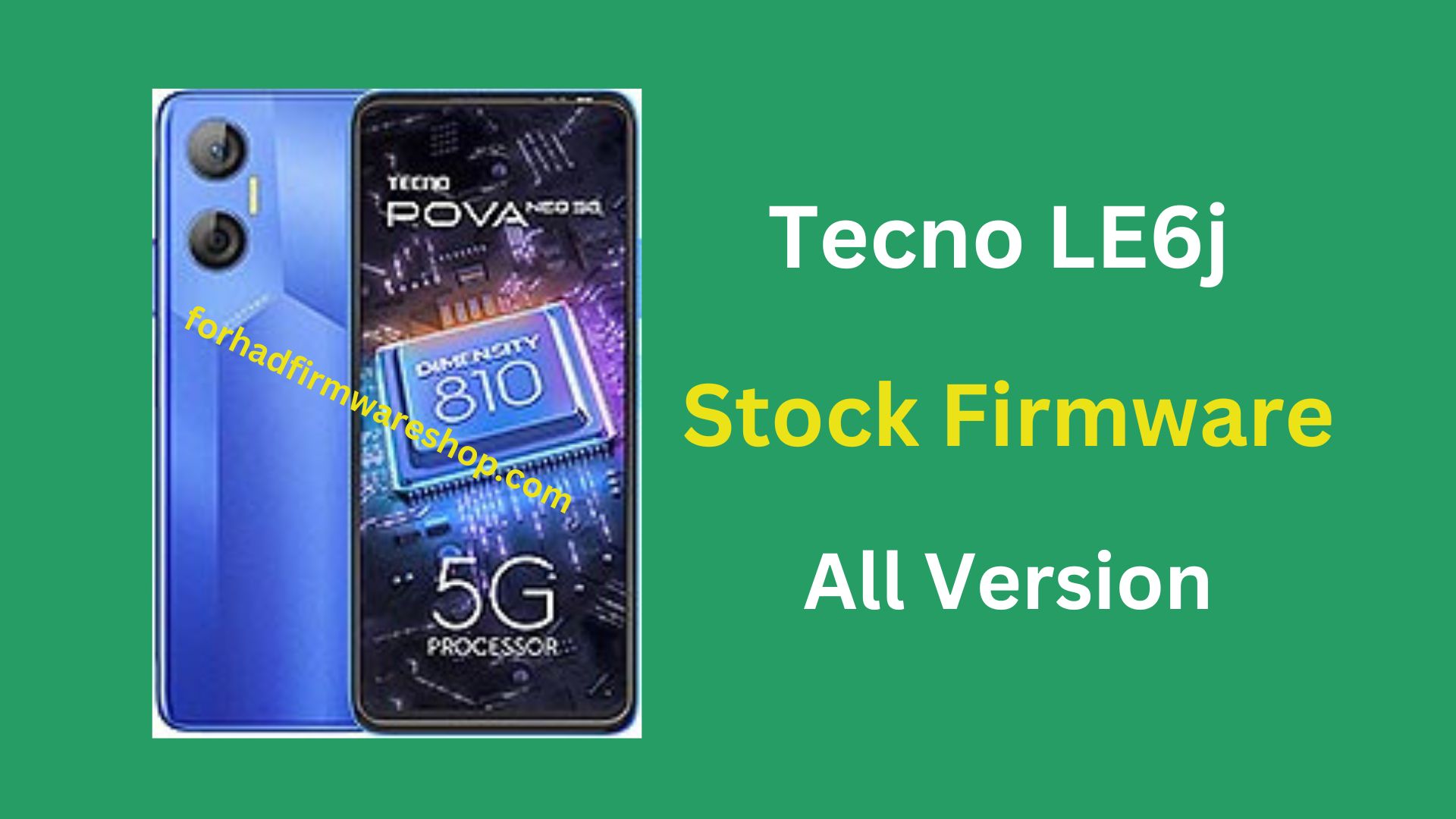 Tecno LE6j Stock Firmware ROM (Flash File)