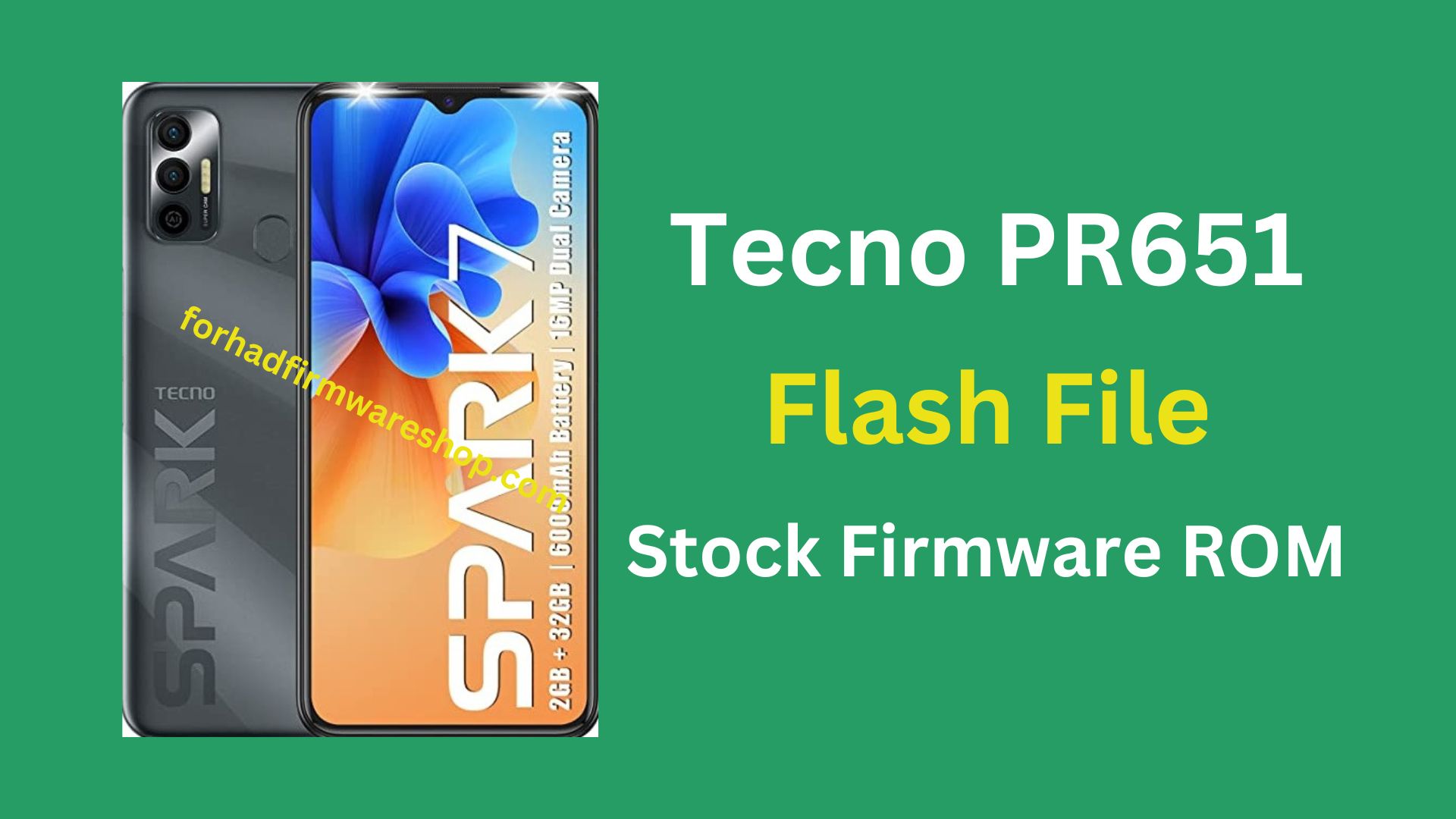 Tecno PR651 Stock Firmware ROM (Flash File)