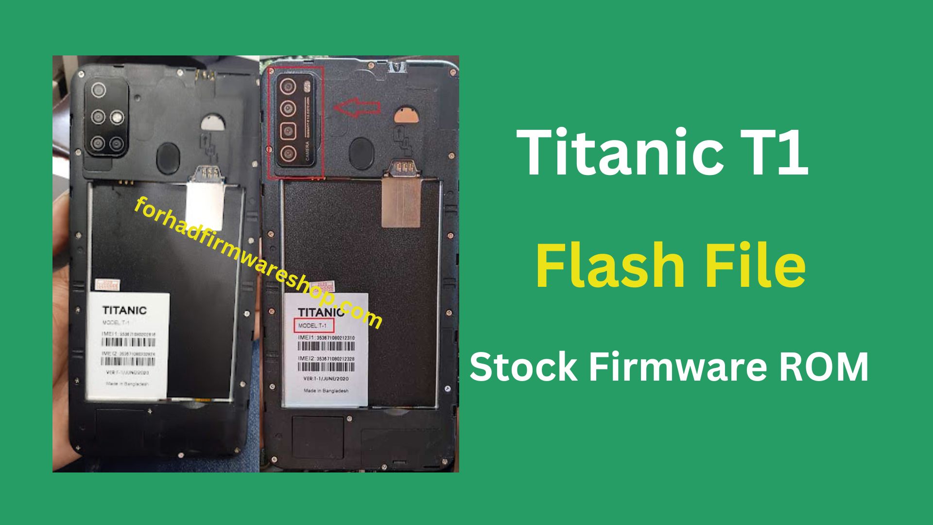 Titanic T1 Stock Firmware ROM (Flash File)