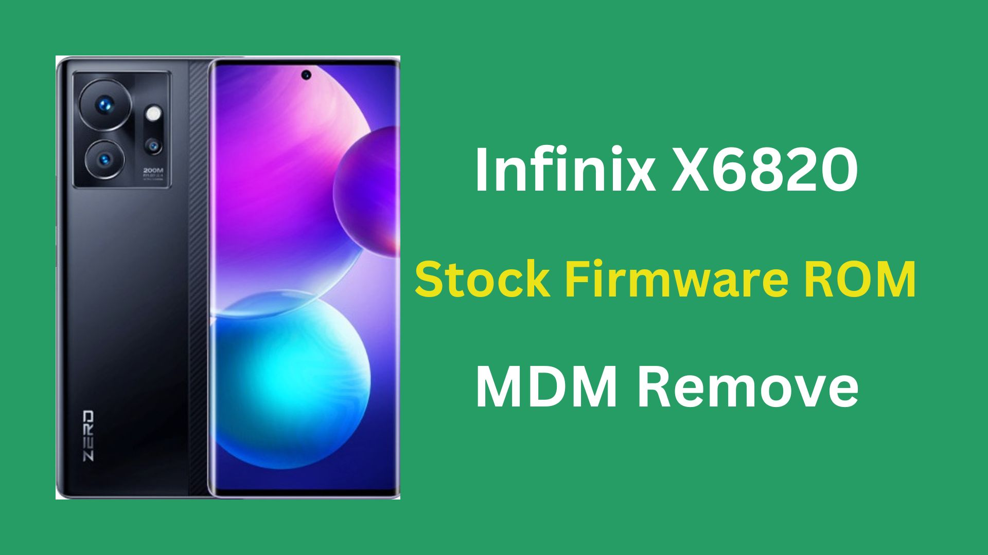 Infinix X6820 Stock Firmware ROM (Flash File)
