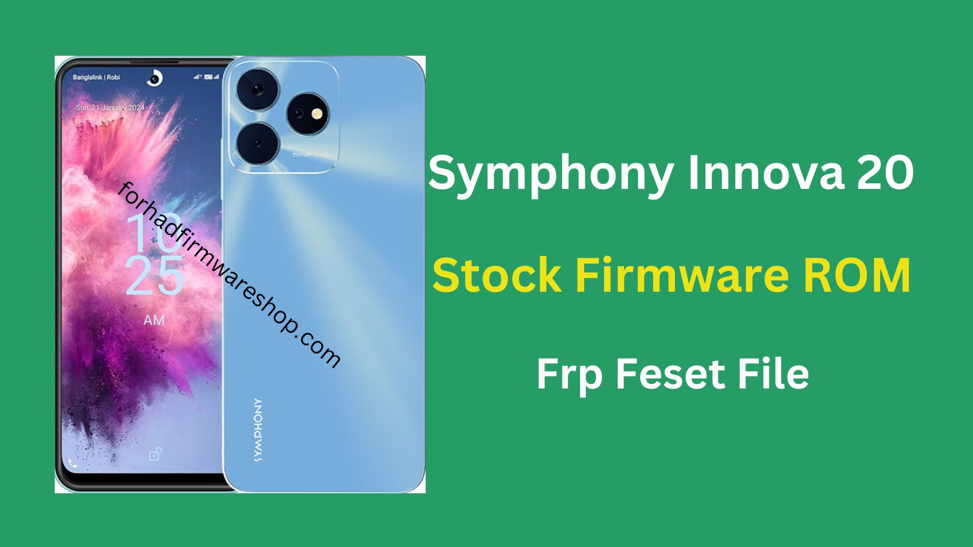 Symphony Innova 20 Frp and Stock Firmware ROM (Flash File)