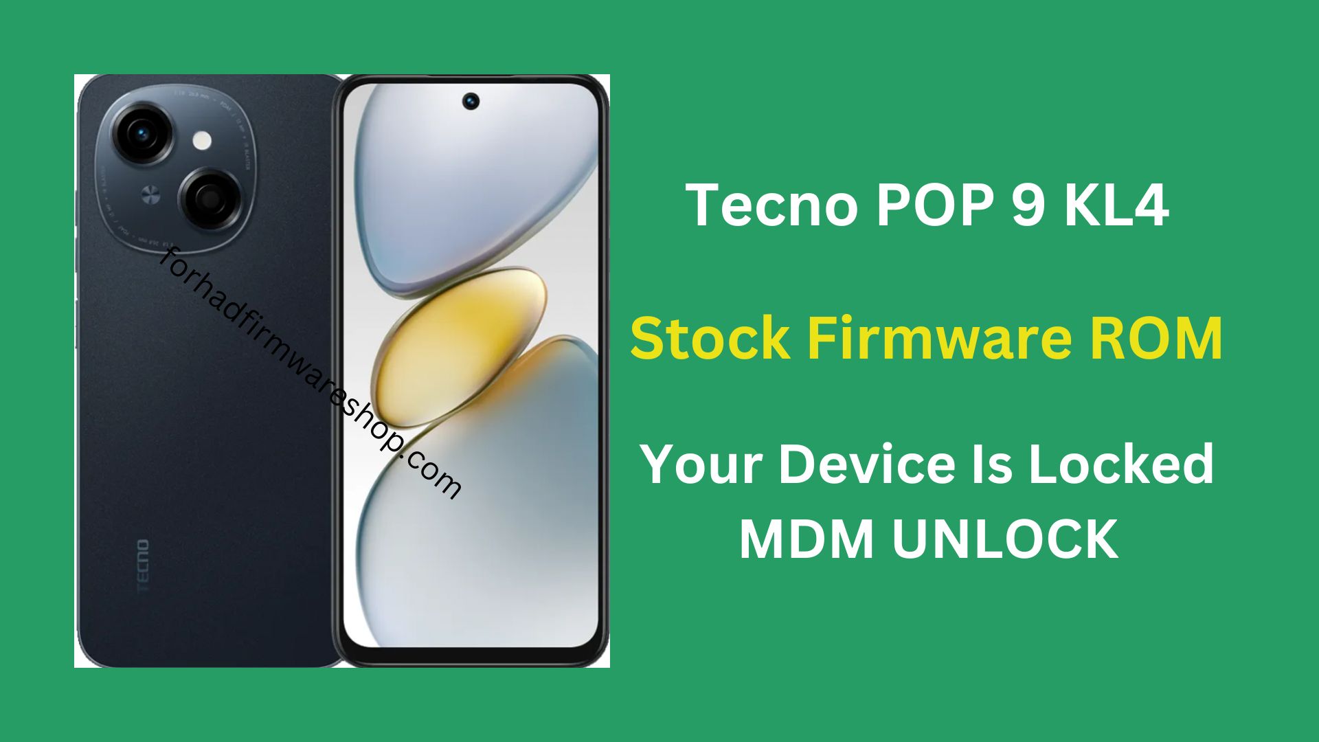 Tecno POP 9 KL4 Stock Firmware ROM (Flash File)